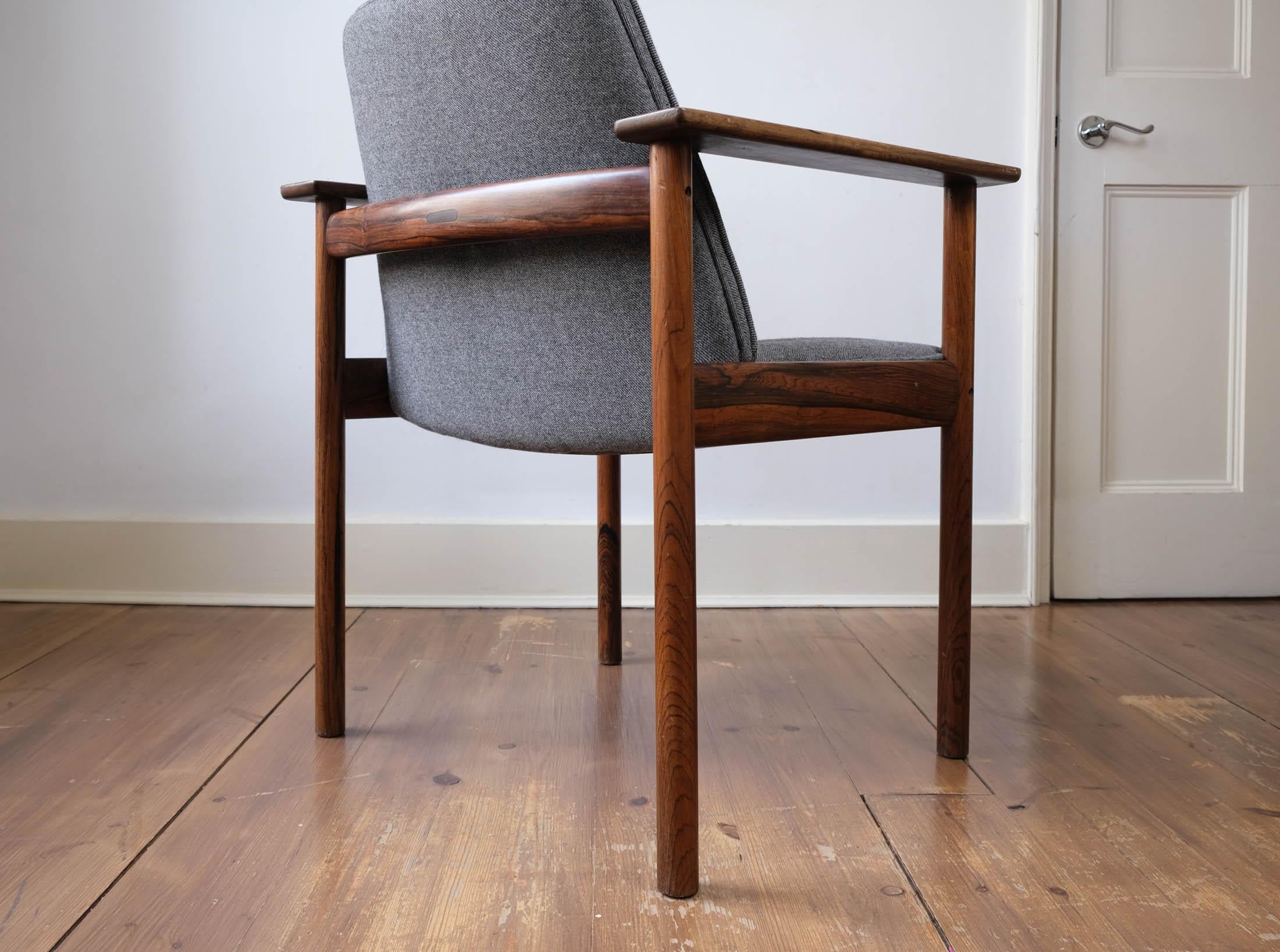 Model 3001 Rosewood Armchair by Sven Ivar Dysthe for Dokka Møbler, Circa 1960 In Good Condition In London, GB