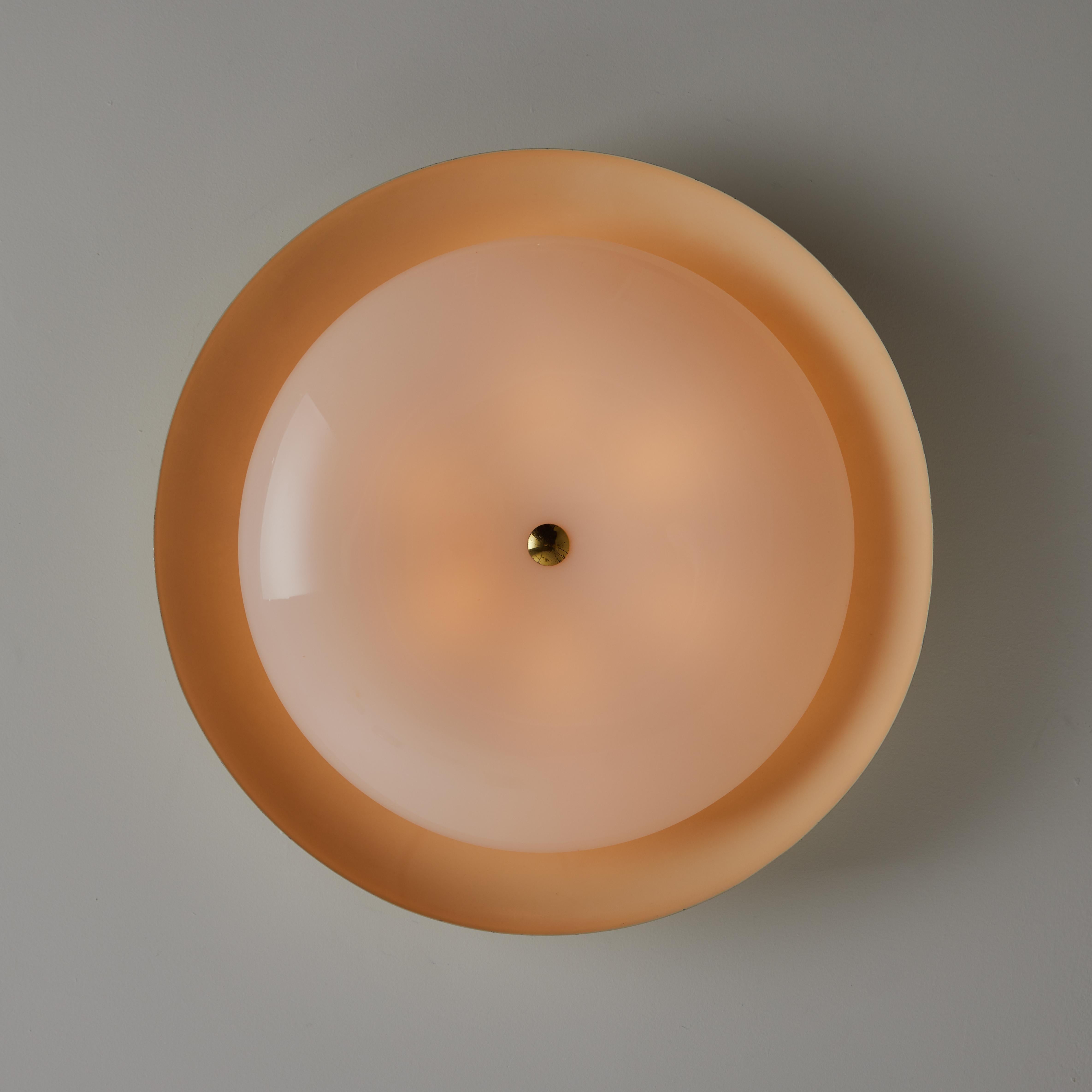 Mid-Century Modern Model 3020 Flush Mount by Gino Sarfatti for Arteluce For Sale