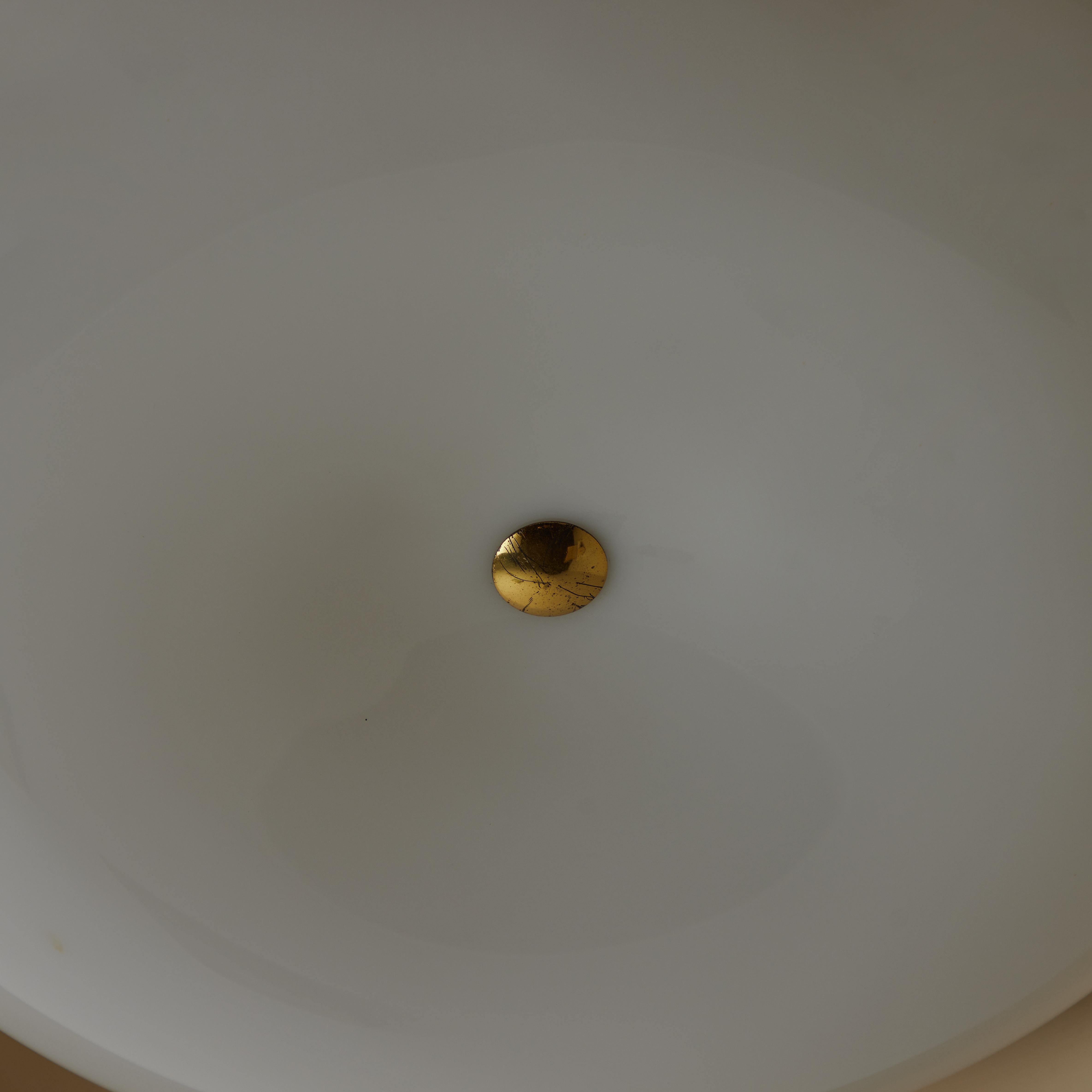 Patinated Model 3020 Flush Mount by Gino Sarfatti for Arteluce
