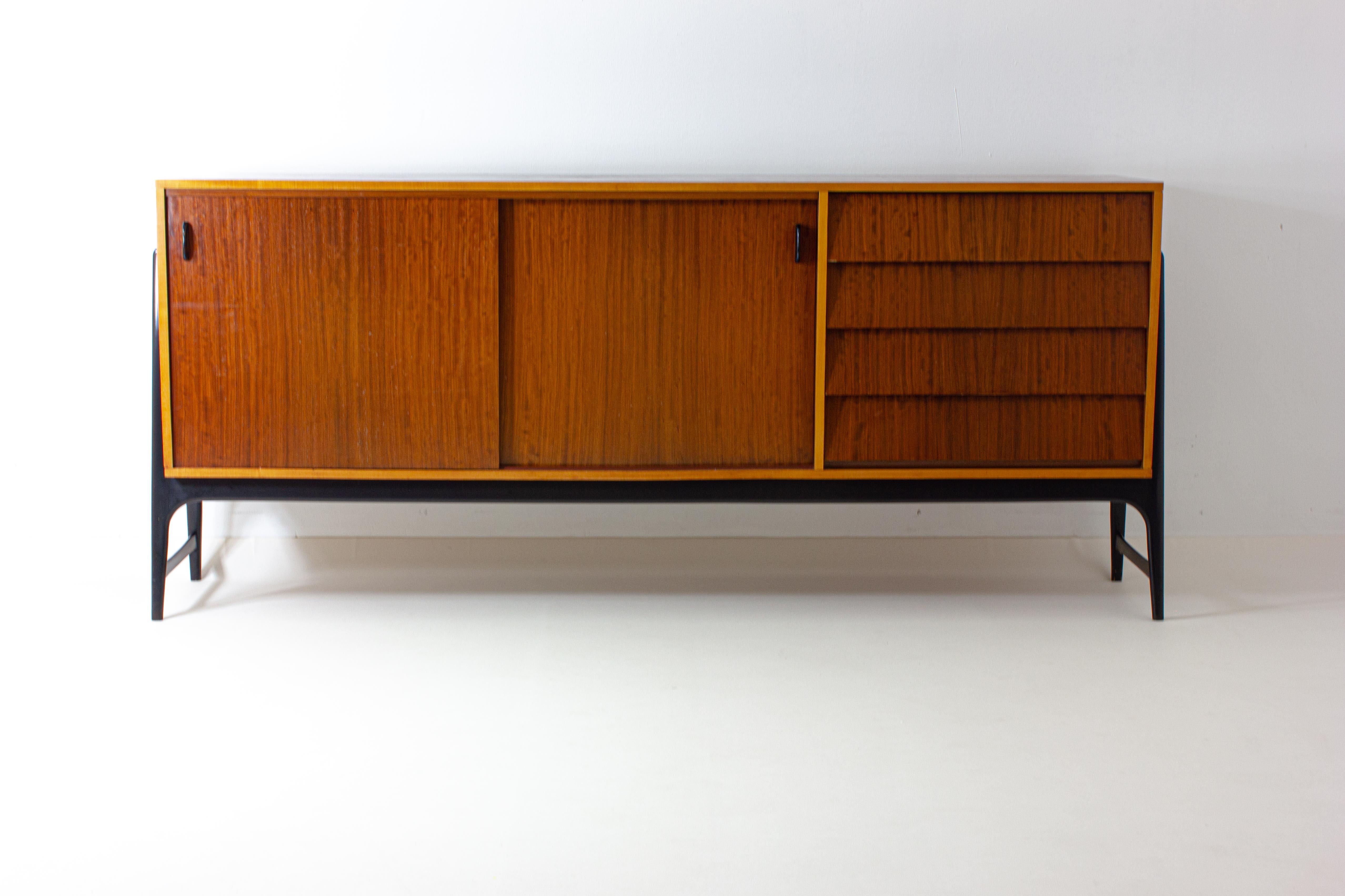 Mid-Century Modern Model 3030 Sideboard by Alfred Hendrickx for Belform, 1959 For Sale