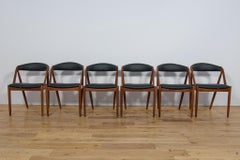 Model 31 Dining Chairs by Kai Kristiansen for Schou Andersen, Denmark, 1960s.