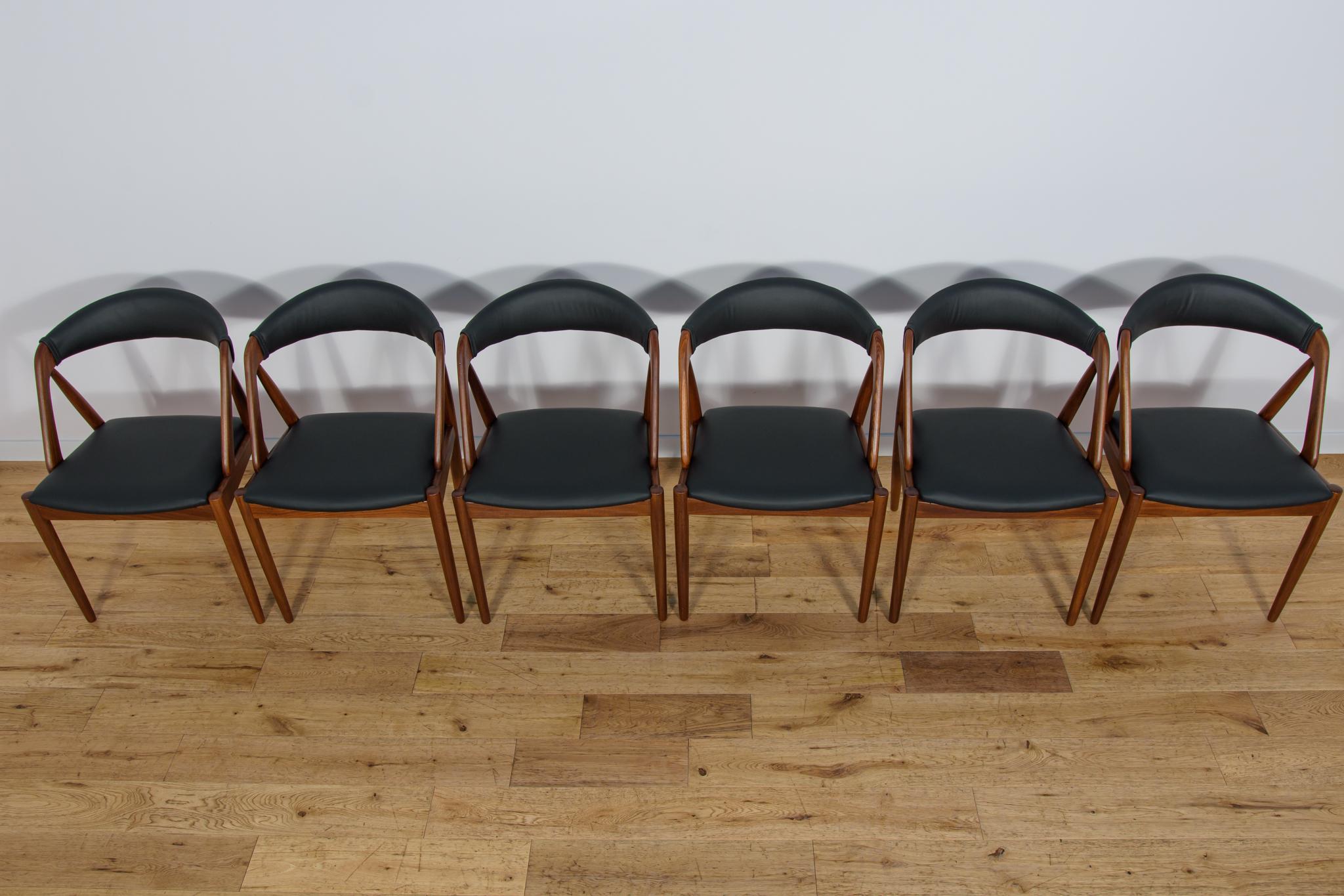 Mid-Century Modern Model 31 Dining Chairs by Kai Kristiansen for Schou Andersen, Denmark, 1960s. For Sale