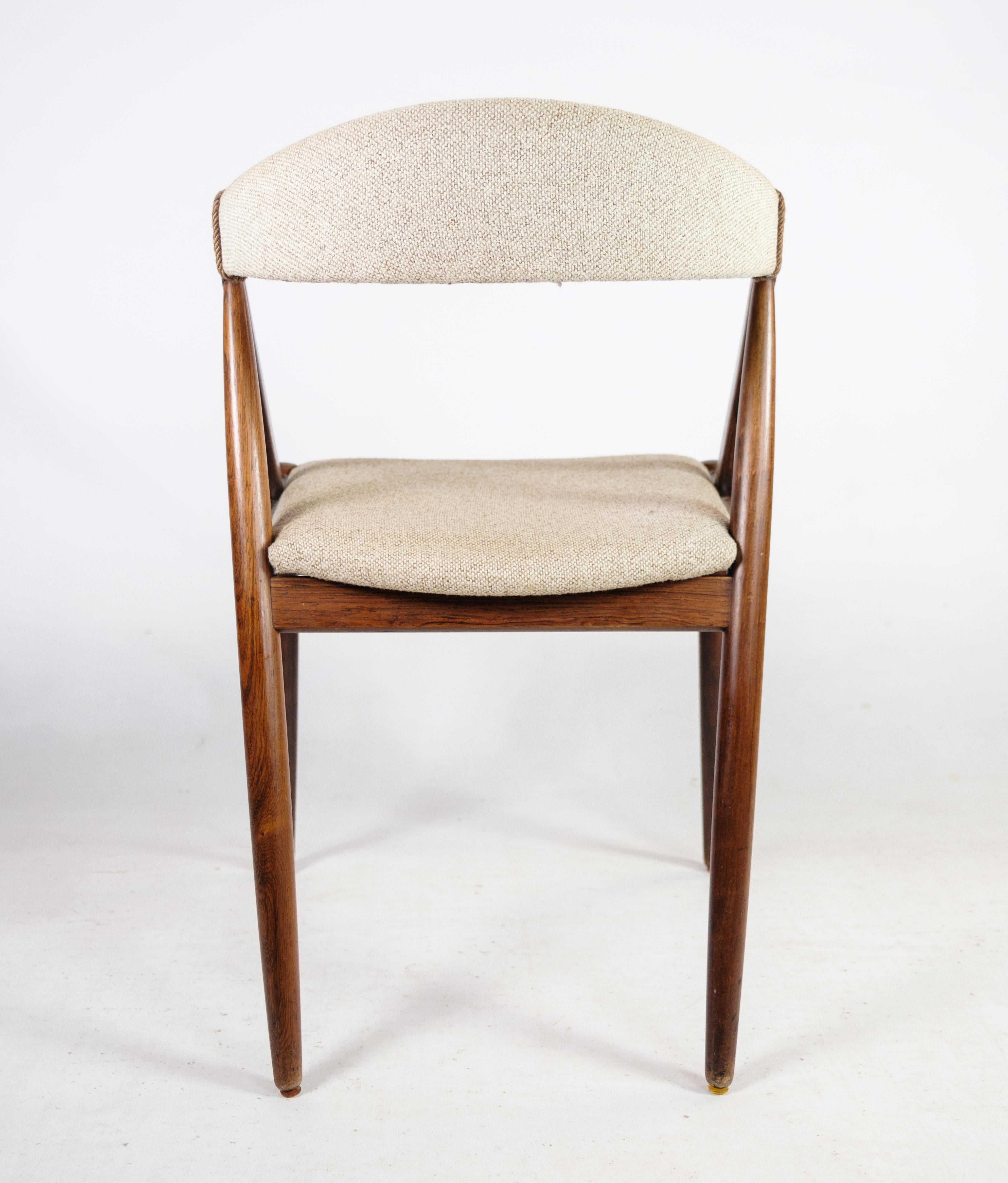 Chaises de salle à manger modèle 31 fabriquées en bois de rose par Kai Kristiansen des années 1960 en vente 2