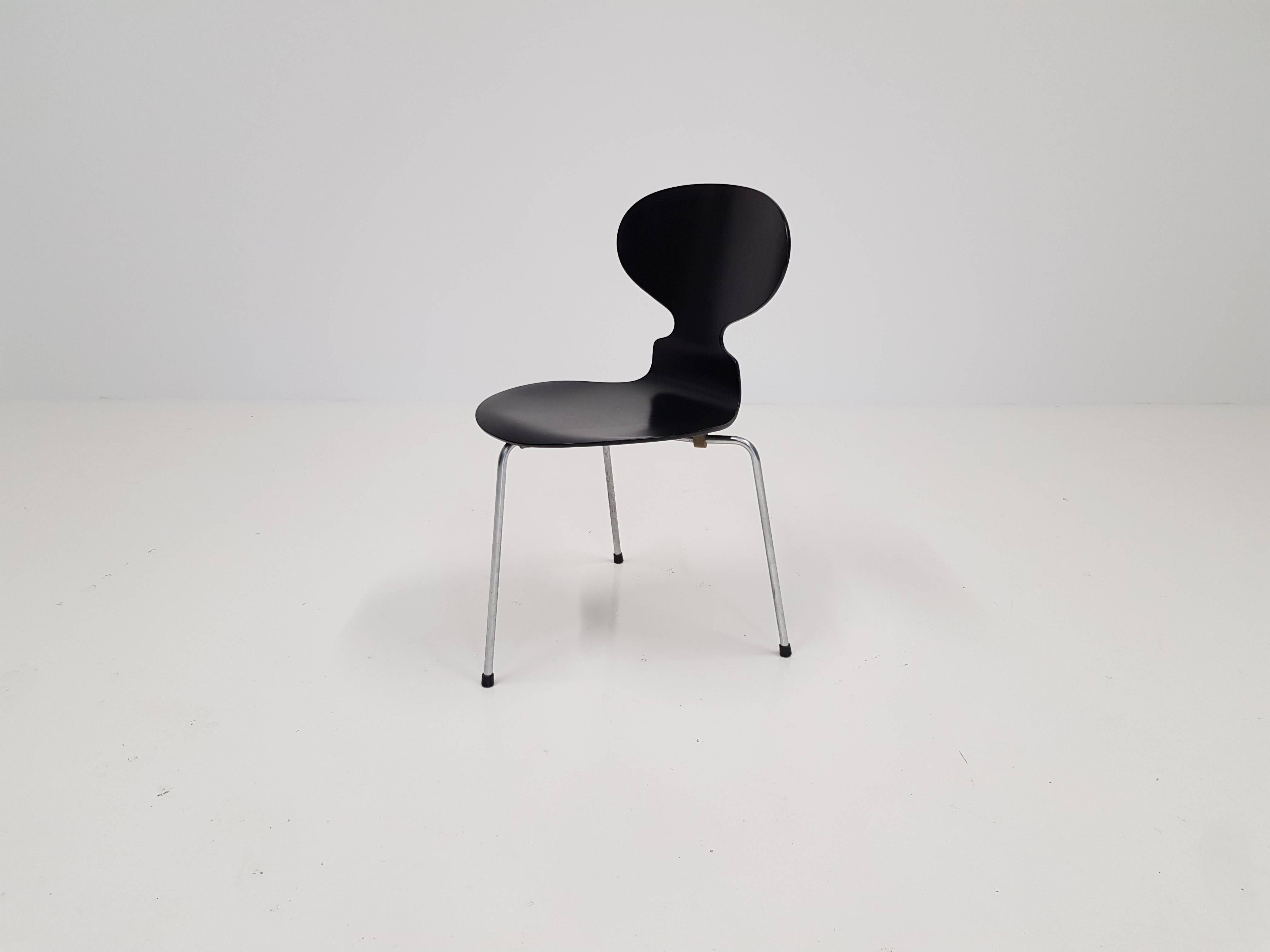 Steel Model 3100 'Ant' Chair by Arne Jacobsen for Fritz Hansen, Designed, 1952