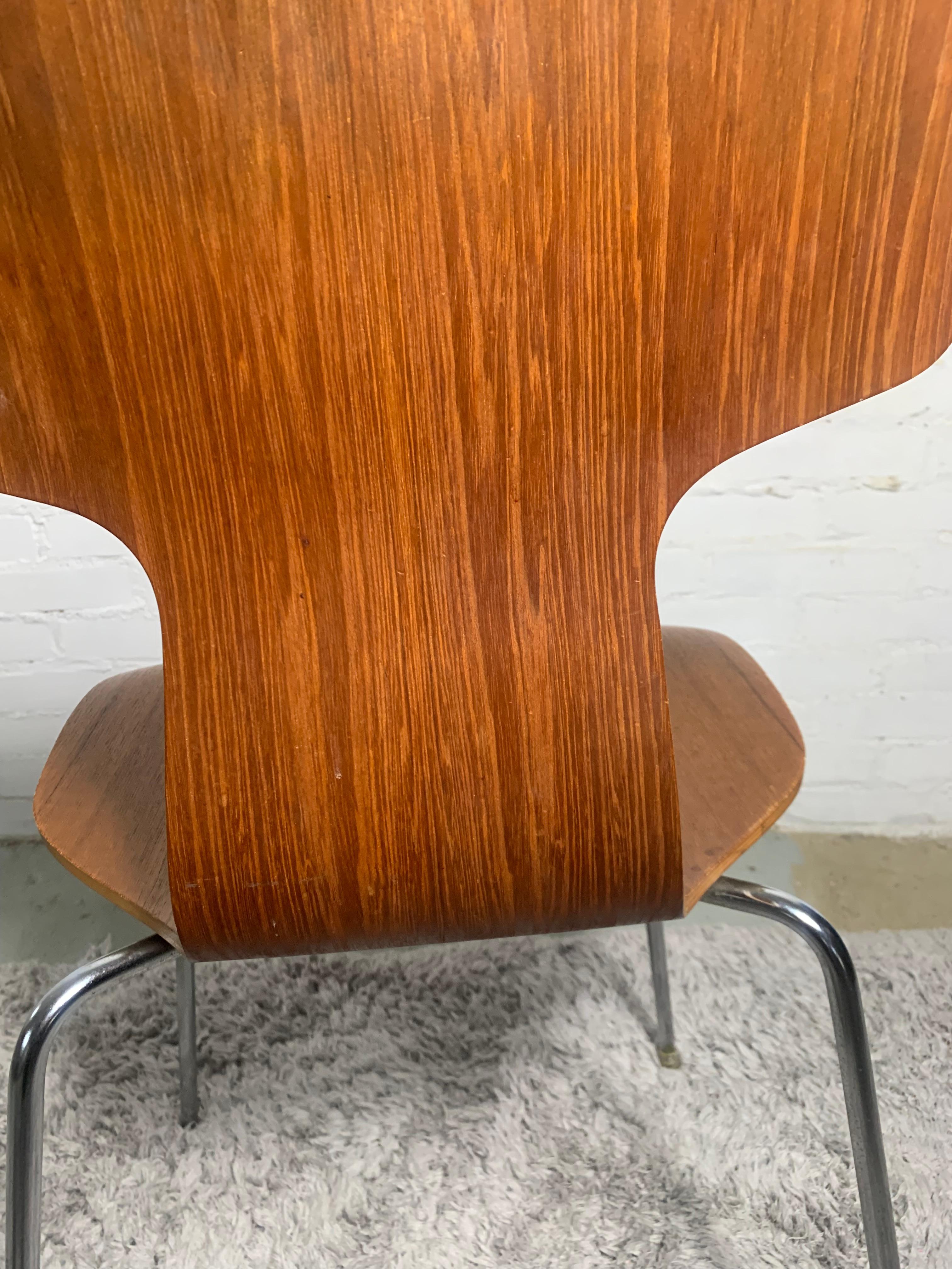 Teak Model 3103 Hammer Chair by Arne Jacobsen for Fritz Hansen, 1960s