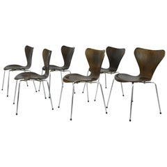 Model 3107 Chairs by Arne Jacobsen for Fritz Hansen, circa 1960s