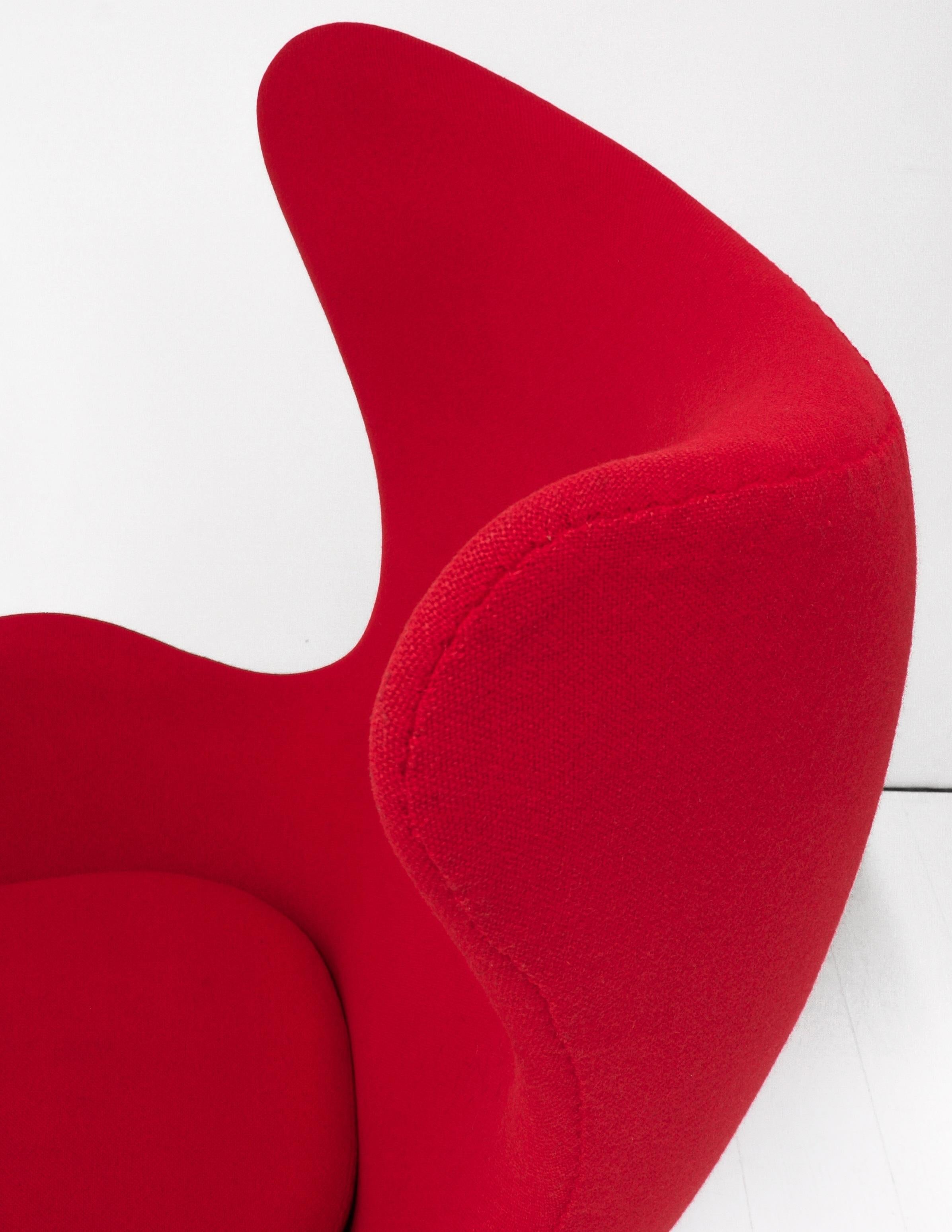 Model 3316 Egg Lounge Chair par Arne Jacobsen pour Fritz Hansen, 1970 Bon état - En vente à Izegem, VWV