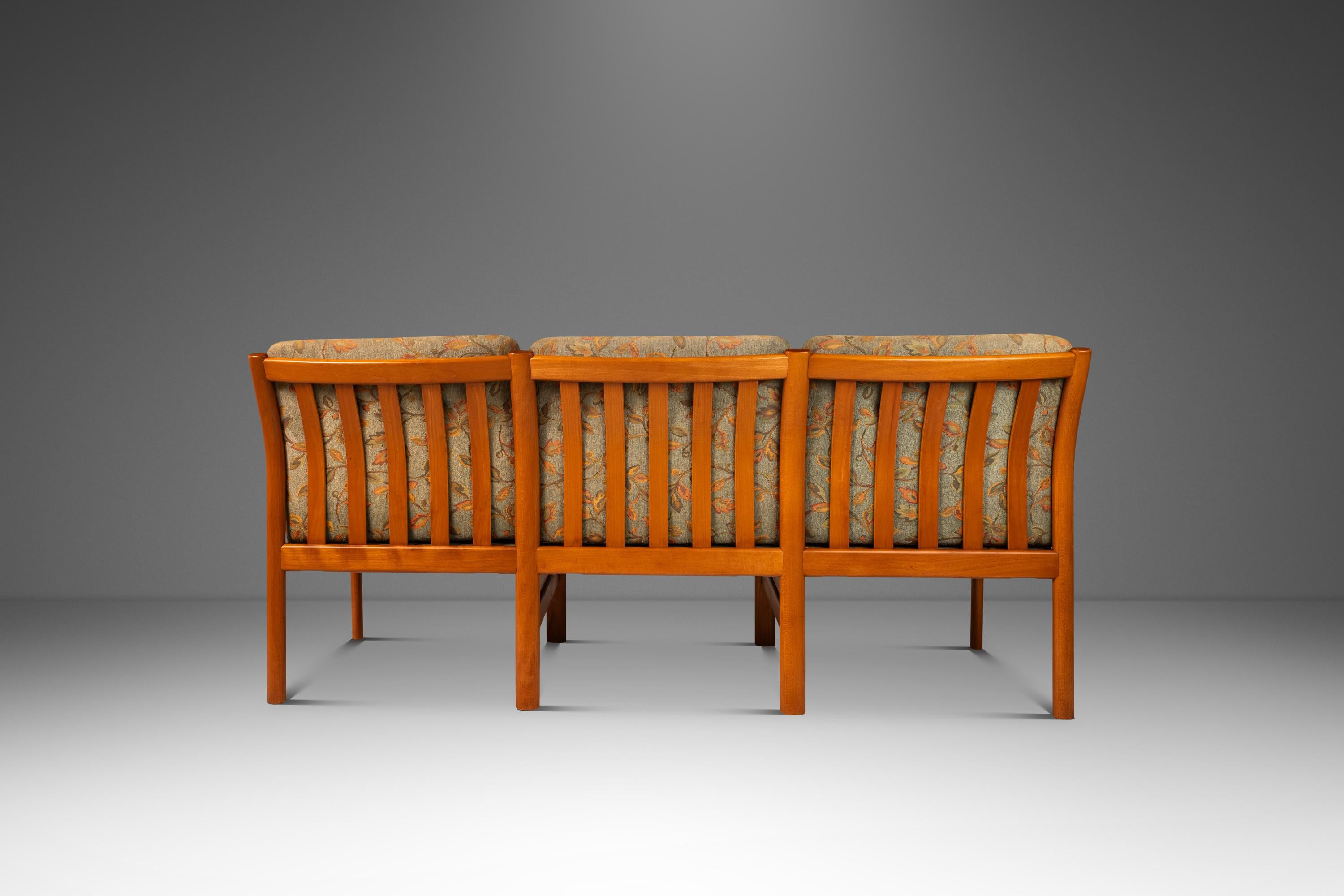 Danish Model 333 Three-Seater Sofa in Solid Beech by Schou Andersen, Denmark, c. 1980s For Sale