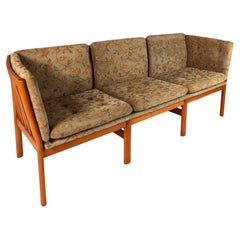 Model 333 Three-Seater Sofa in Solid Beech by Schou Andersen, Denmark, c. 1980s