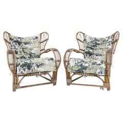 Model 3440 - A pair of wicker chairs by Viggo Boesen