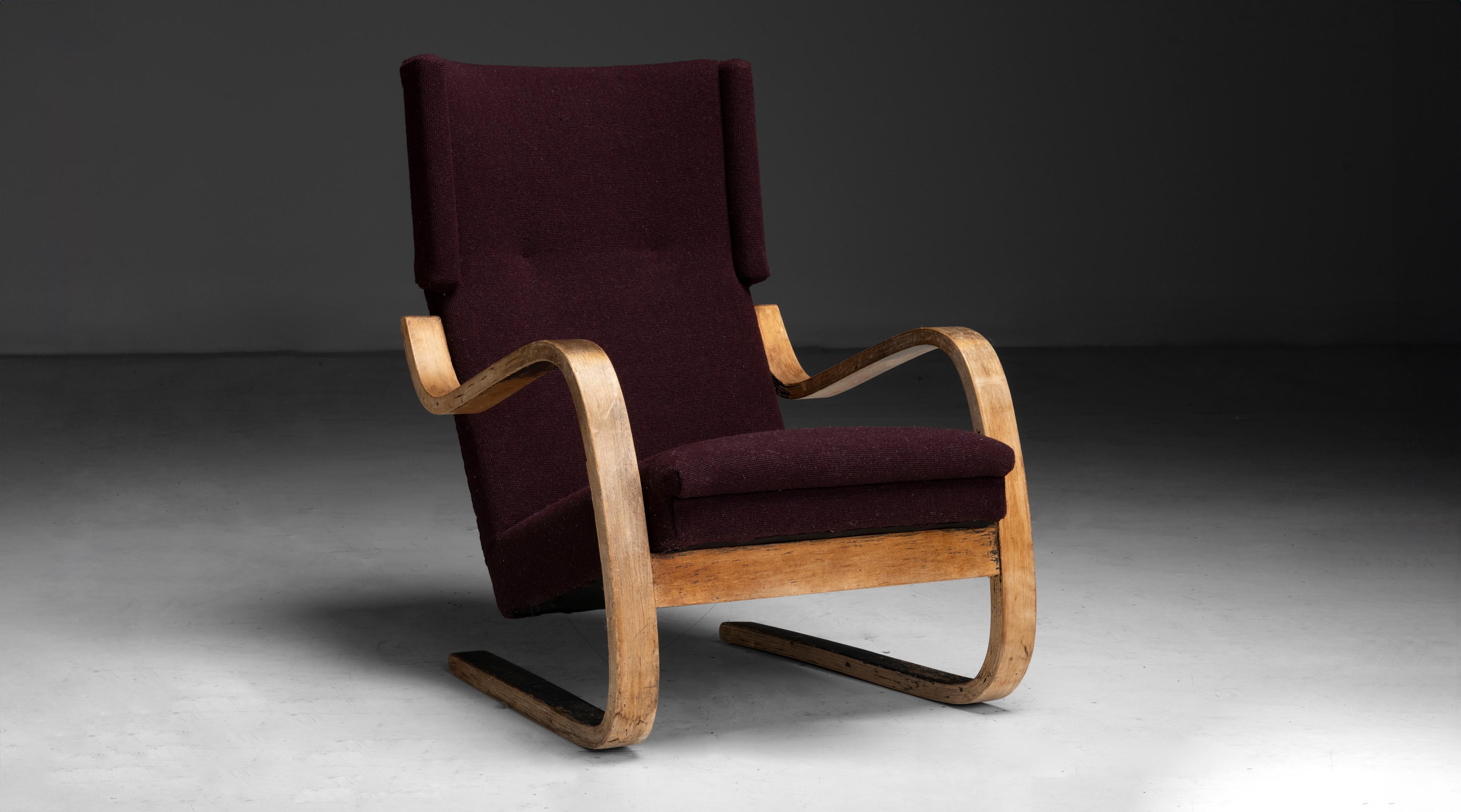Modern Model 36/401 Alvar Aalto Cantilever Lounge Chair, Finland, 1930