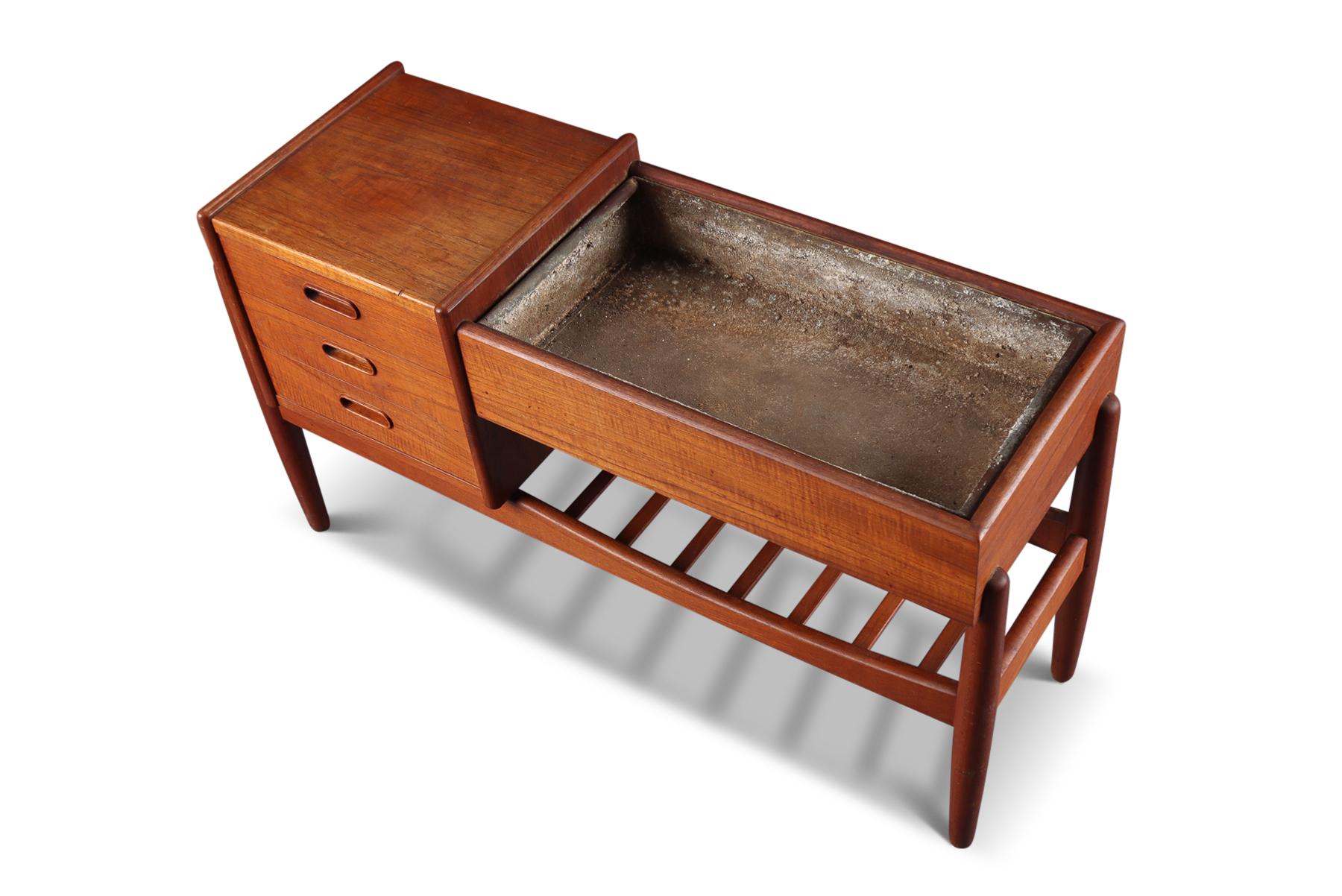 Danish Model 36 Entry Chest with Planter in Teak by Arne Wahl Iversen