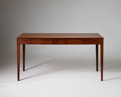 'Model 36' Rosewood Desk by Severin Hansen Jr., Haslev Møbelsnedkeri, Denmark