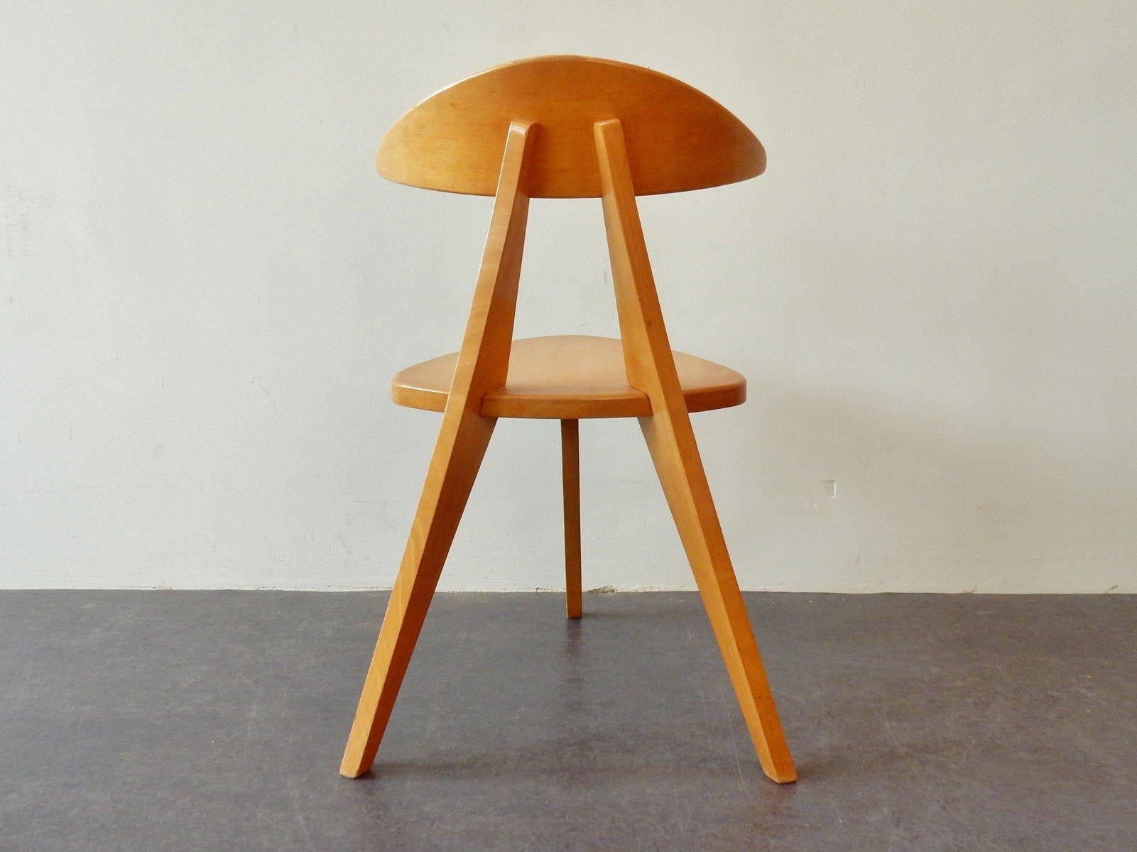 Wood Model '360' Children Chair by Walter Papst for Wilkhahn, Germany 1950's For Sale