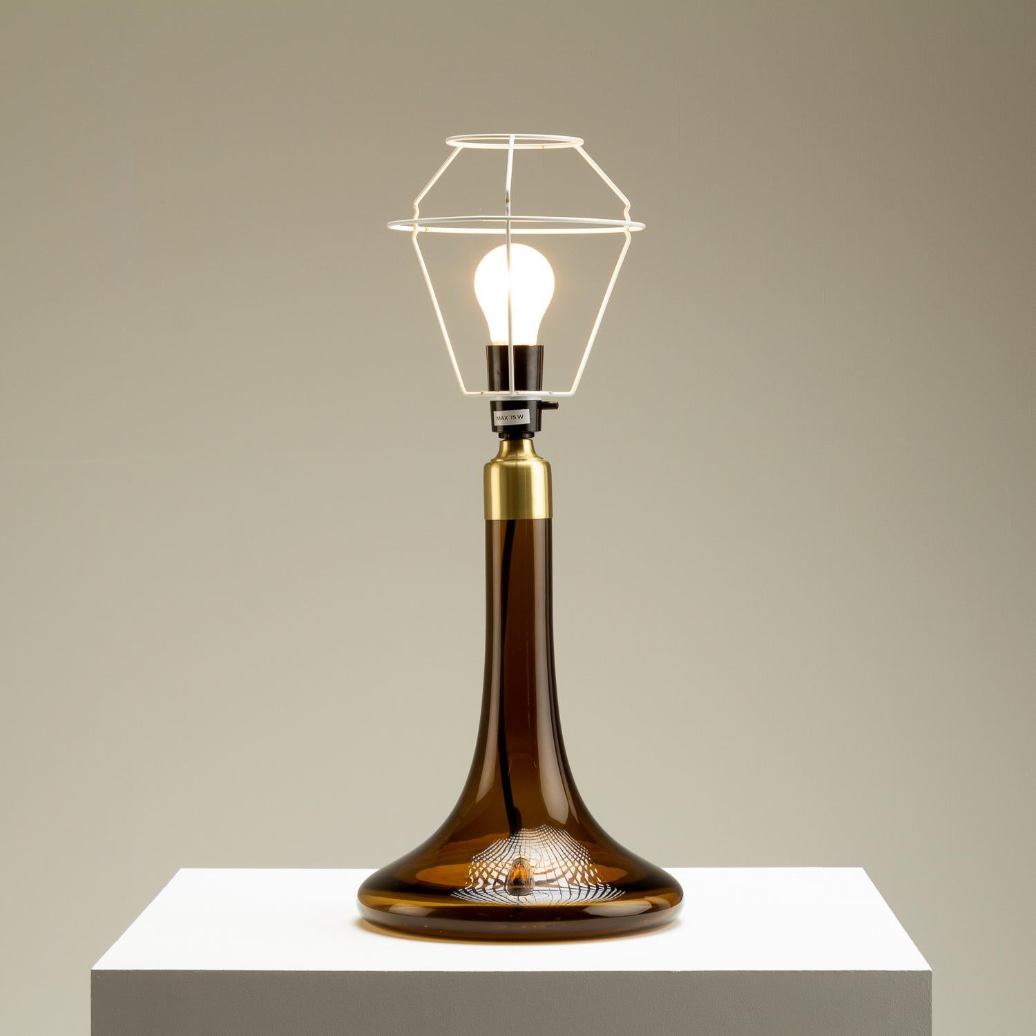 Brass Model 363 Table Lamp by Poul Christiansen for Le Klint, Denmark, 1960s For Sale