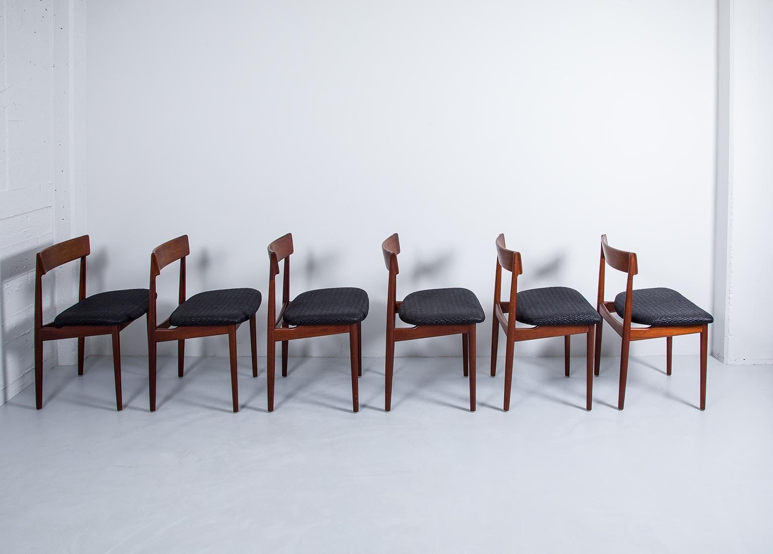 Mid-Century Modern Model 39 Dining Chairs by Henry Rosengren Hansen for Brande Møbelindustri, 1960s