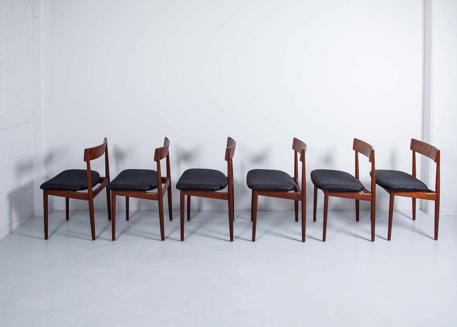 Mid-20th Century Model 39 Dining Chairs by Henry Rosengren Hansen for Brande Møbelindustri, 1960s