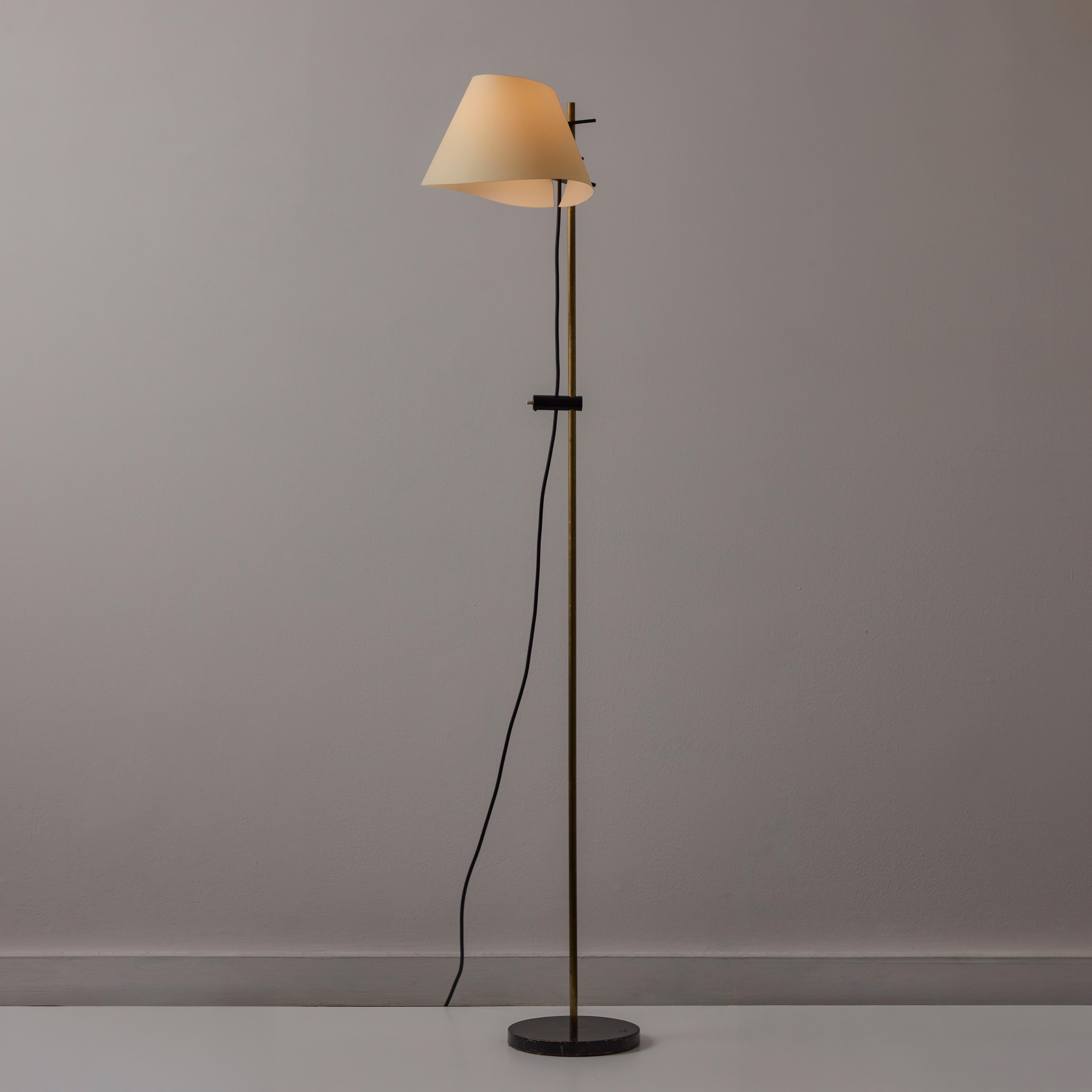 Lámpara de pie Model 398 de Ostuni & Forti para Oluce mediados del siglo XX en venta