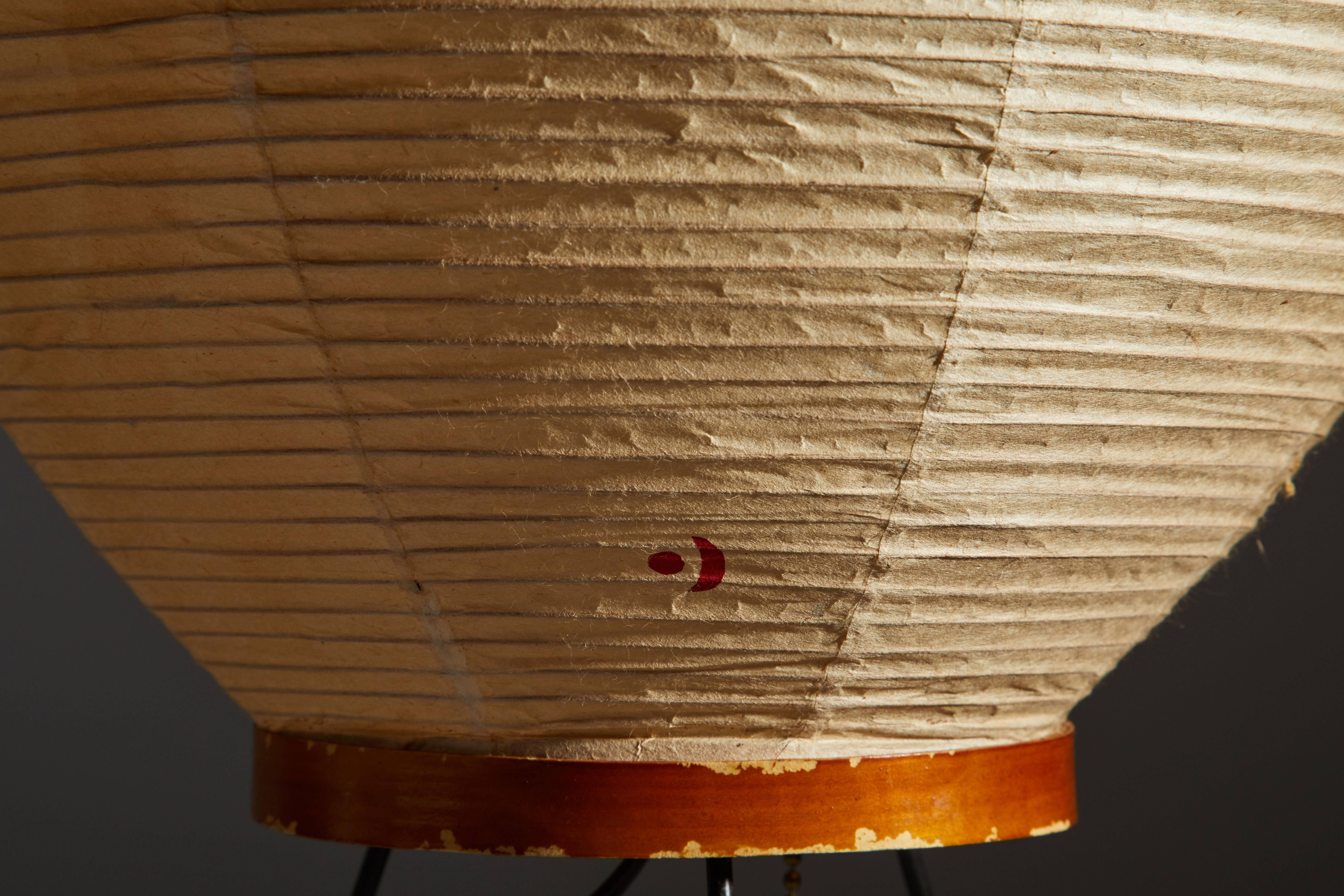 Modell 3A Tischleuchte von Isamu Noguchi für Akari (Mitte des 20. Jahrhunderts)