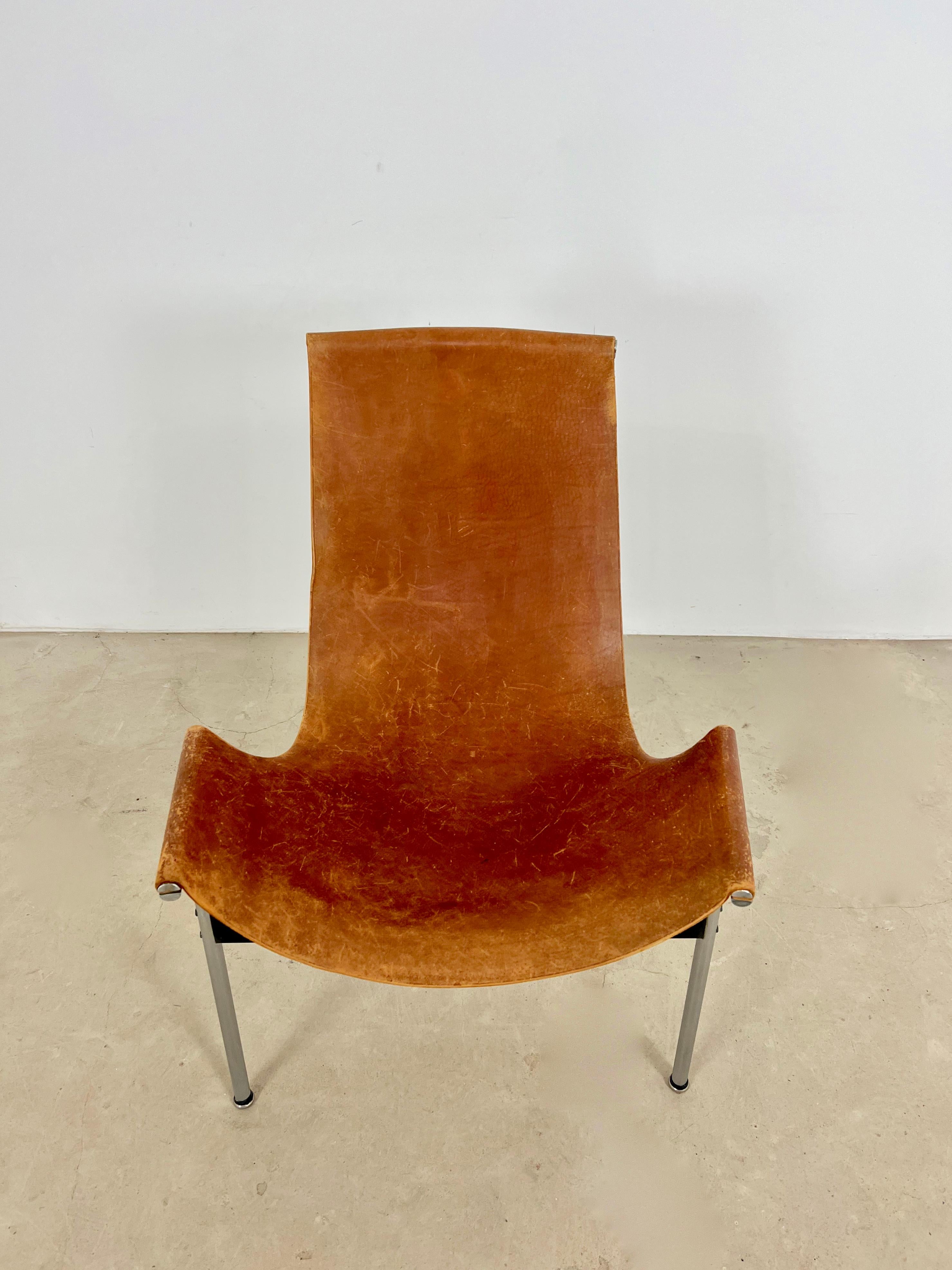 Model 3LC T Chair by William Katavolos for Laverne International, 1952 In Good Condition In Lasne, BE