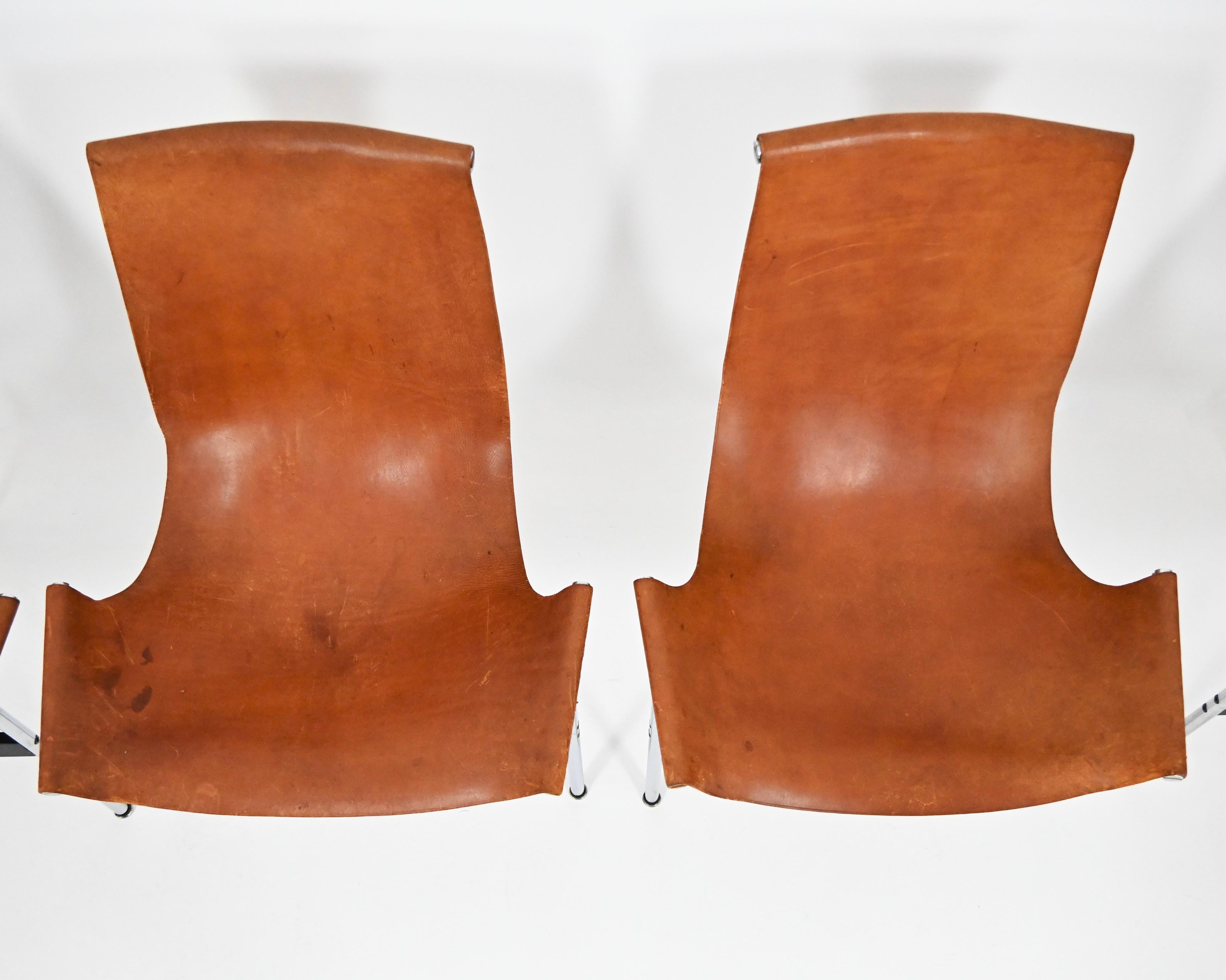 Model 3LC T Chair by William Katavolos for Laverne International, 1952, set of 6 en vente 3