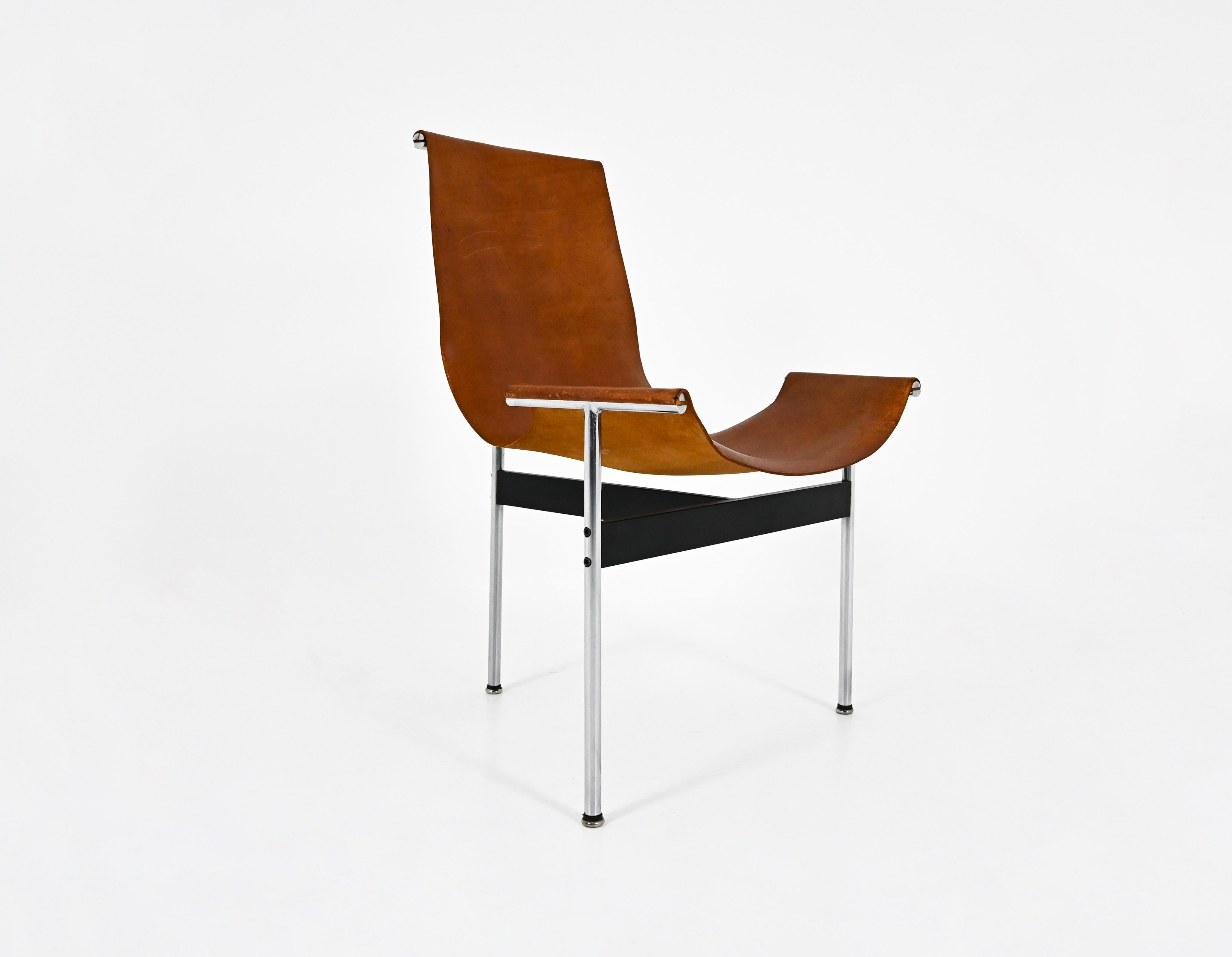 Model 3LC T Chair by William Katavolos for Laverne International, 1952, set of 6 en vente 5