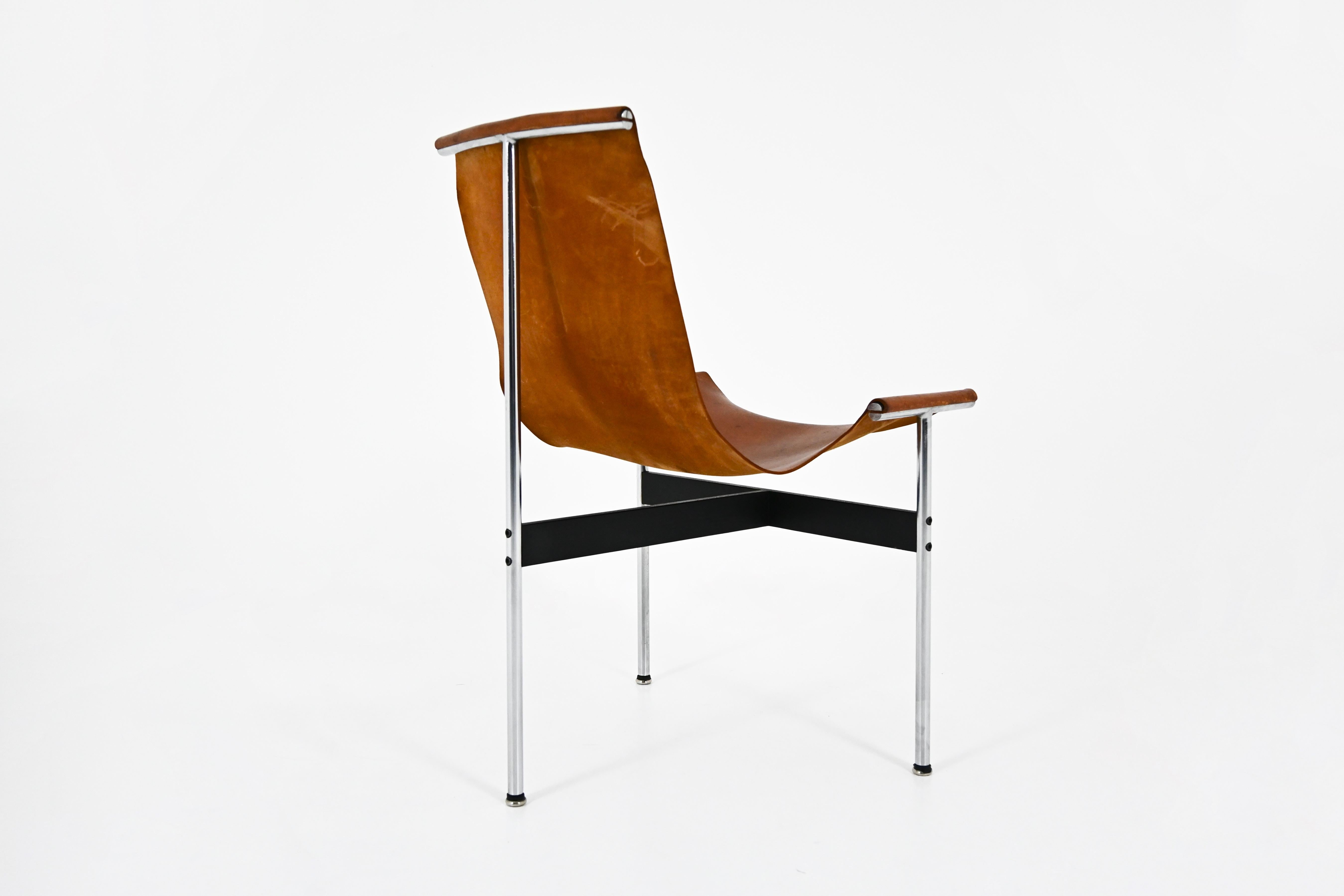 Model 3LC T Chair by William Katavolos for Laverne International, 1952, set of 6 en vente 6