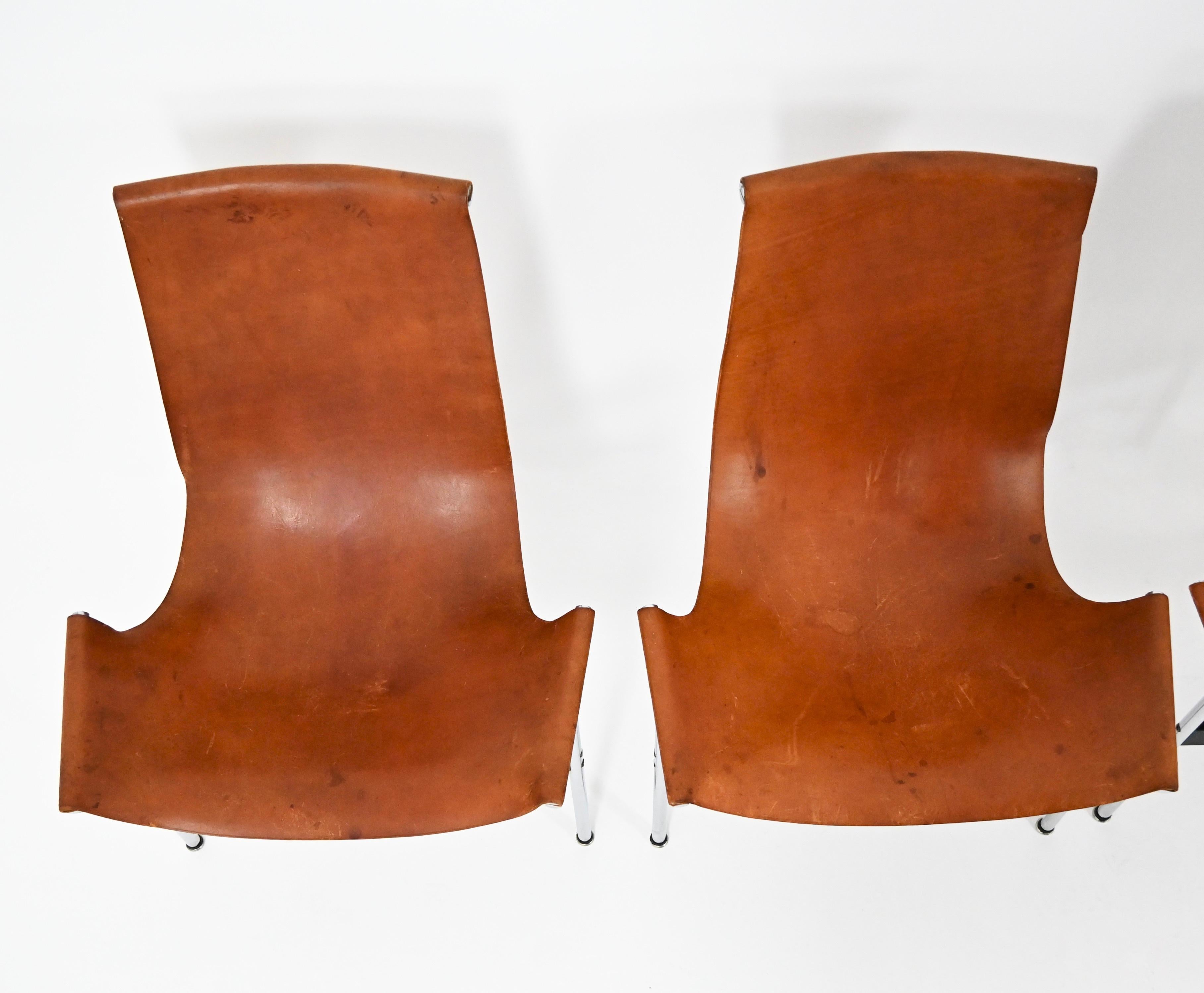 Model 3LC T Chair by William Katavolos for Laverne International, 1952, set of 6 en vente 2