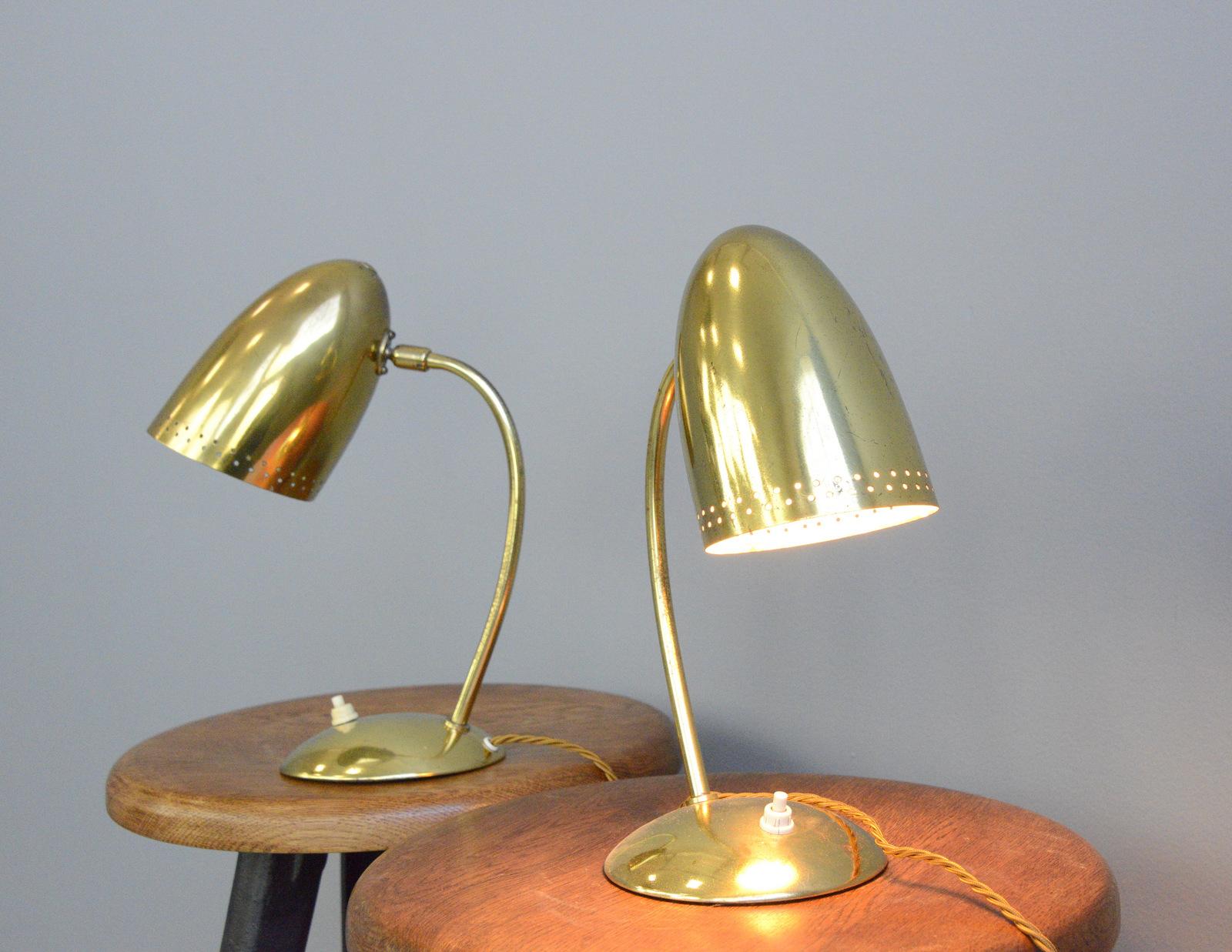 Bauhaus Model 4007 Table Lamps by Christian Dell for Kaiser Idell, circa 1930s