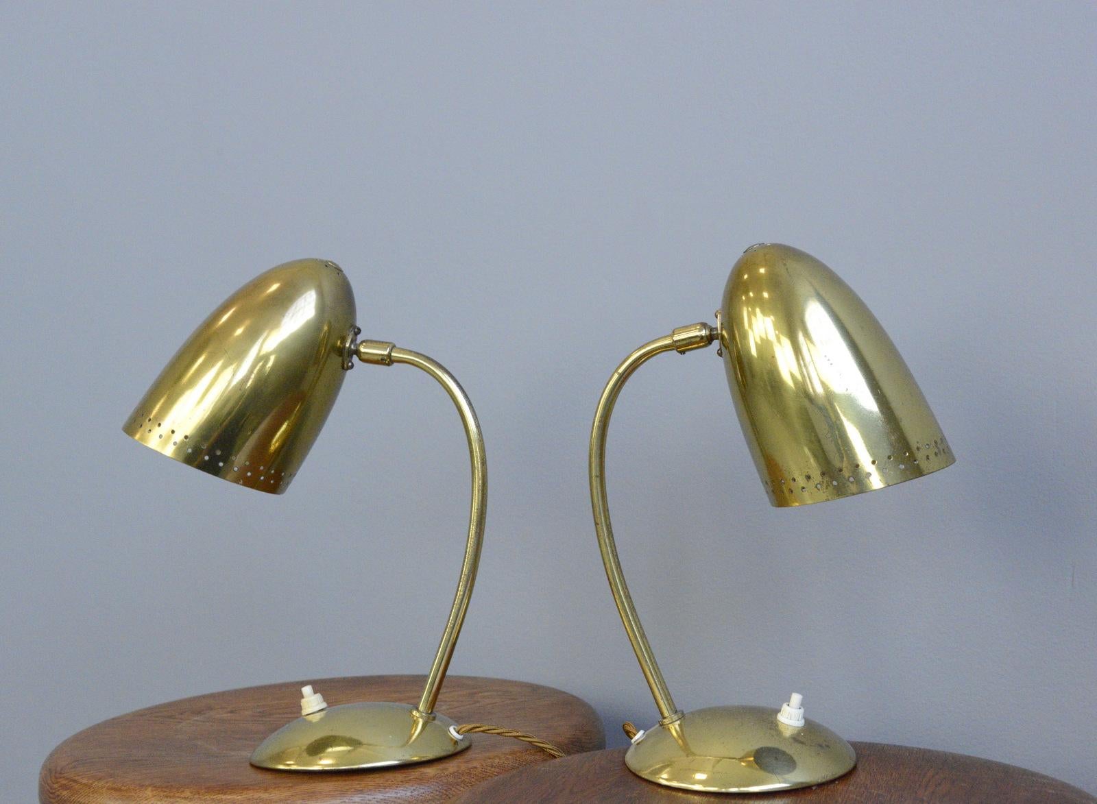 Mid-20th Century Model 4007 Table Lamps by Christian Dell for Kaiser Idell, circa 1930s