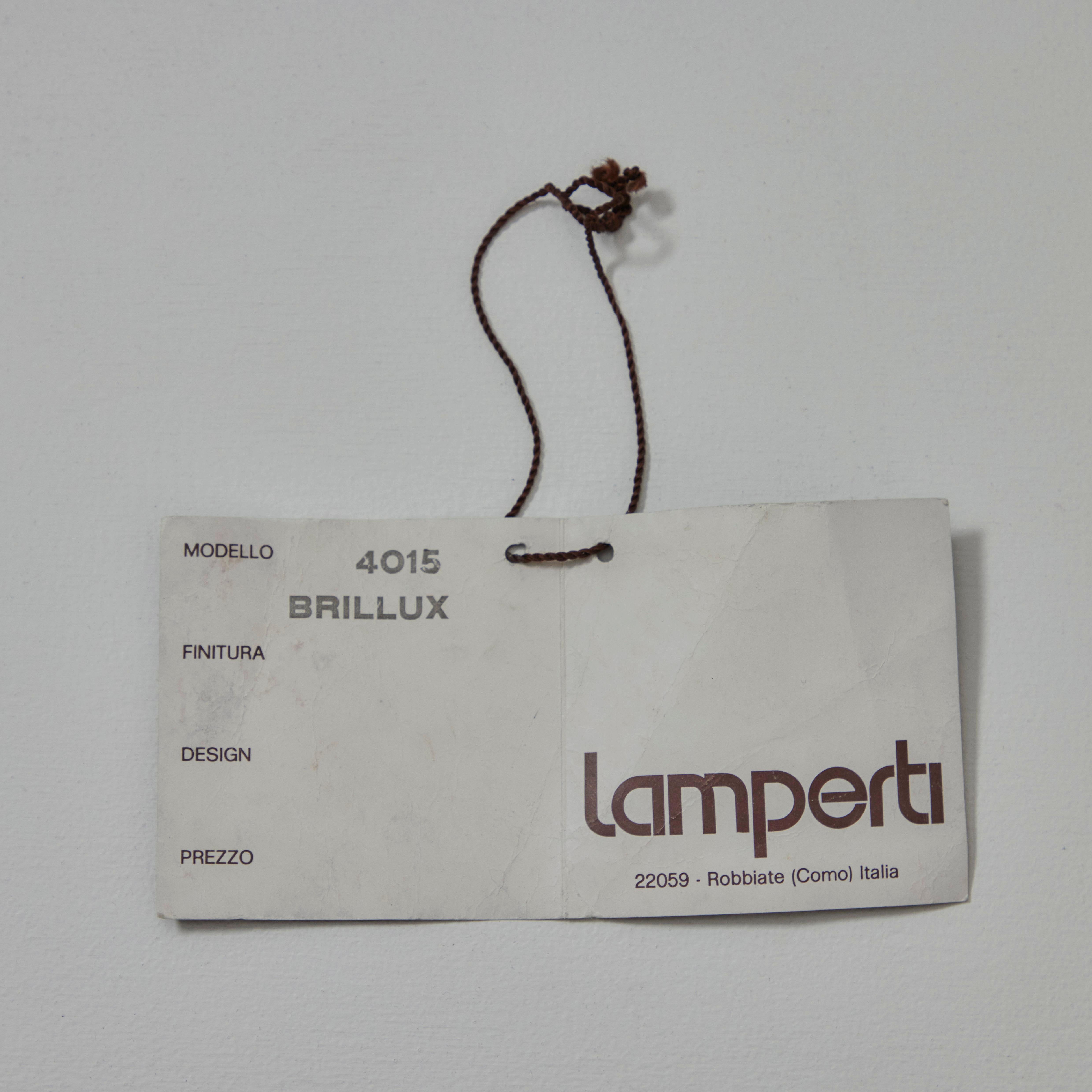 Model 4015 'Brillux' Wall or Ceiling Light by Lamperti  For Sale 8
