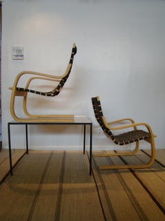 Model #406 Armchairs Pair by Alvar Aalto, Made in Finland for ICF