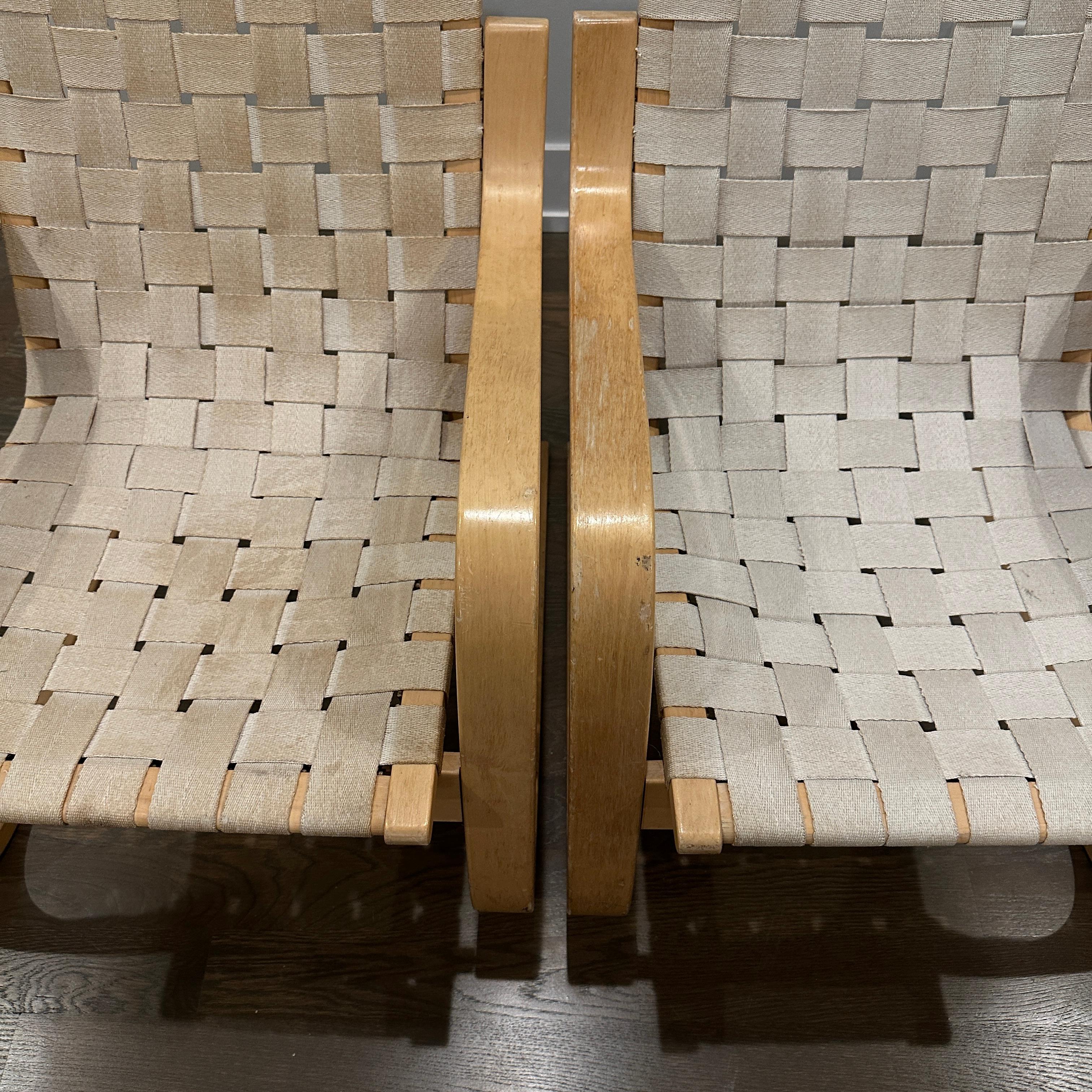 Sedie da salotto Model 406 di Alvar Aalto per Artek in vendita 2