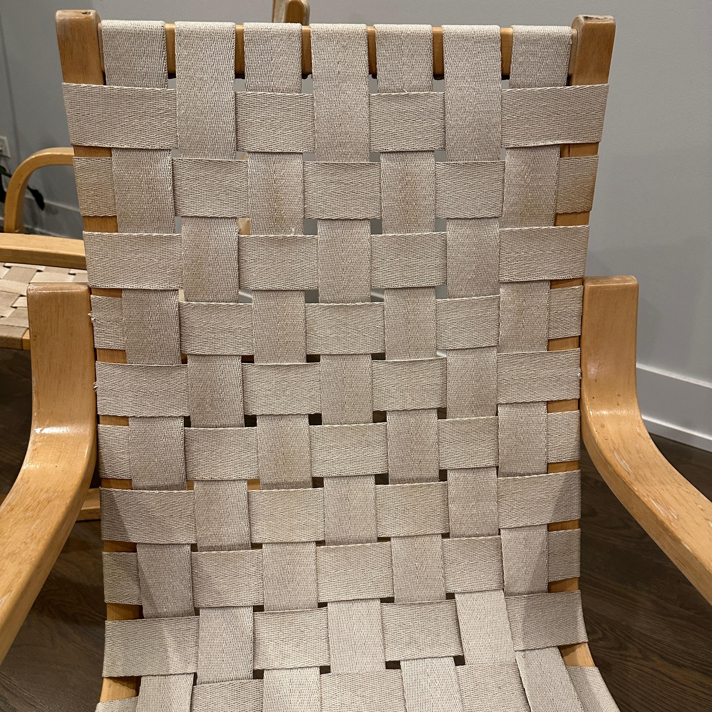 Mid-Century moderno Sedie da salotto Model 406 di Alvar Aalto per Artek in vendita