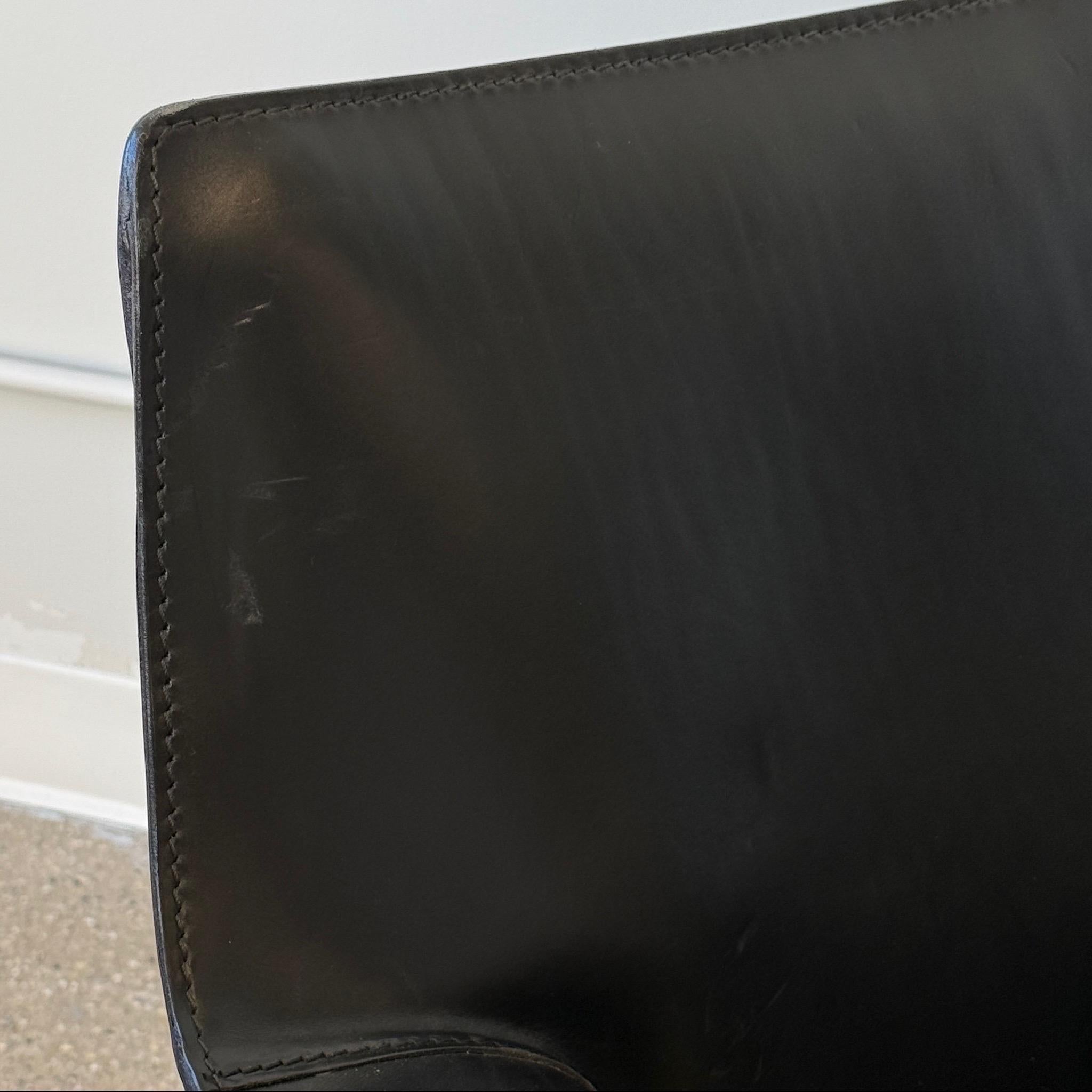 Cuir Chaises longues à cabine modèle 414 par Mario Bellini pour Cassina en vente