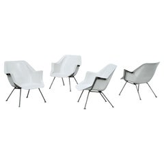 Model 416 Chairs by Wim Rietveld & André Cordemeyer for Gispen, Set Of 4, 1957