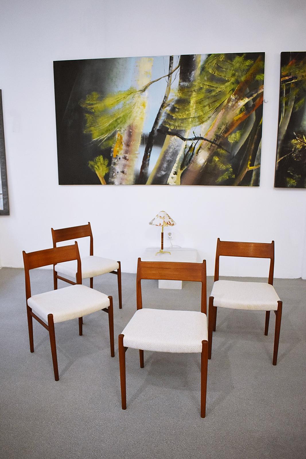 Scandinavian Modern Model 418 Dining Chair by Arne Vodder for Sibast, Denmark, 1960