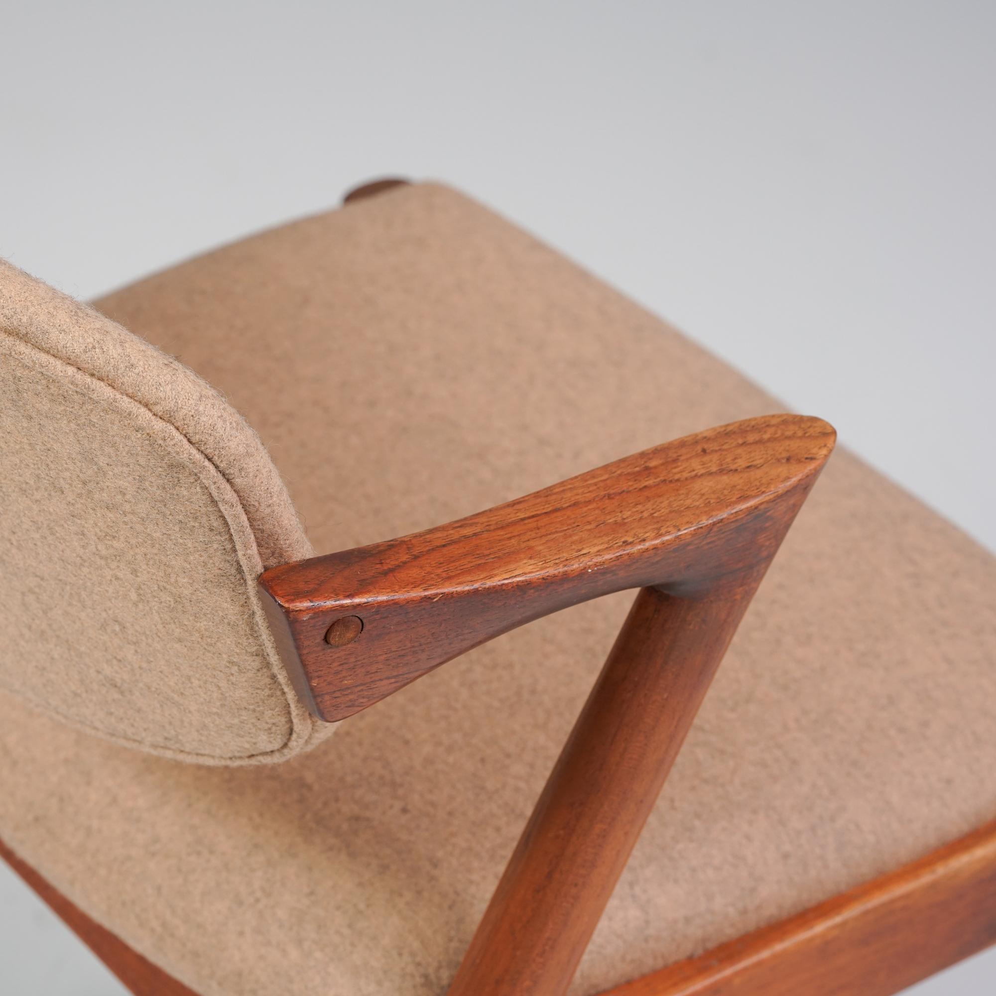 Model 42 Chair, Kai Kristiansen, Schou Andersen Møbelfabrik, 1950/1960s In Good Condition For Sale In Helsinki, Uusimaa