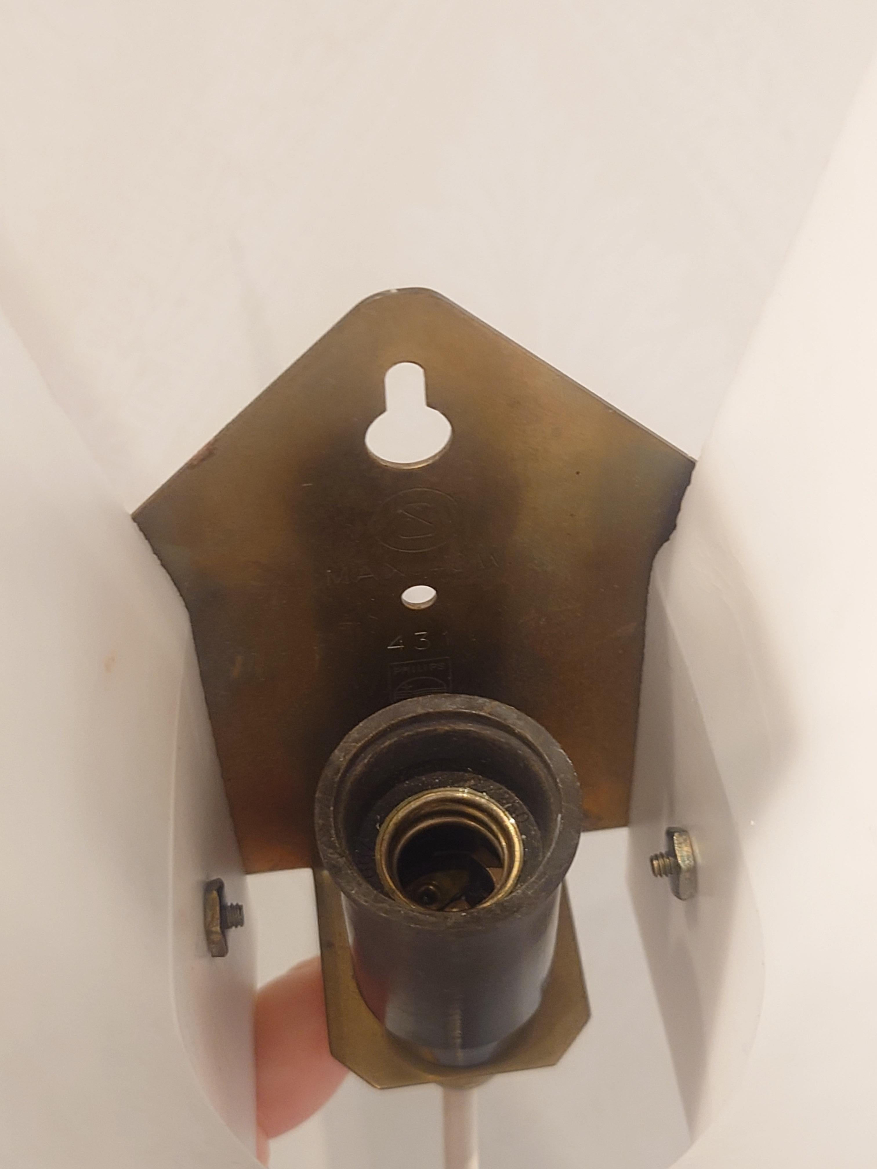 Lámpara de pared Model 431 de Hans Bergström para Philips, Suecia, años 60 en venta 5