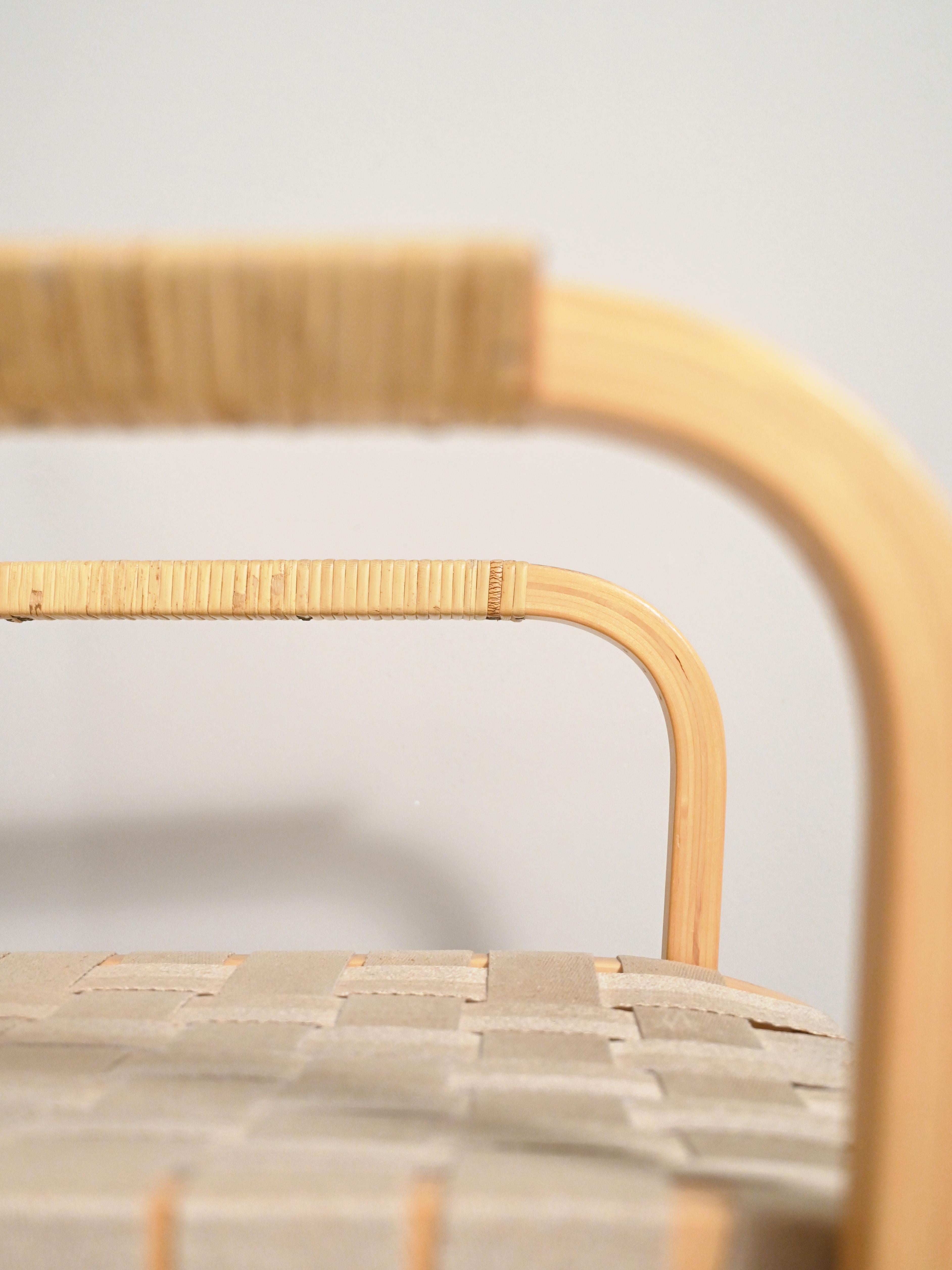 'Model 45'  birch armchairs by Alvar Aalto In Good Condition For Sale In Brescia, IT