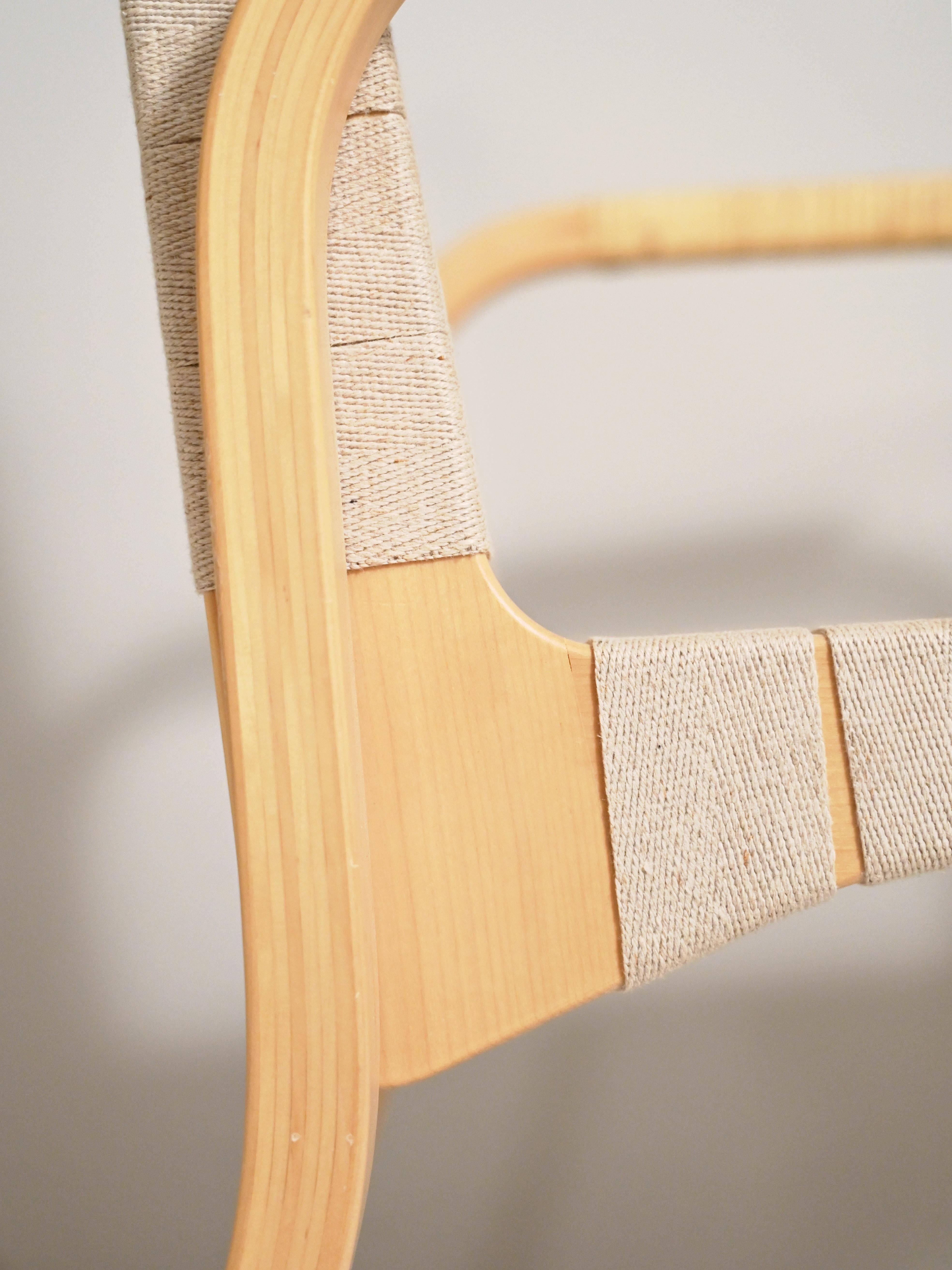 Late 20th Century 'Model 45'  birch armchairs by Alvar Aalto