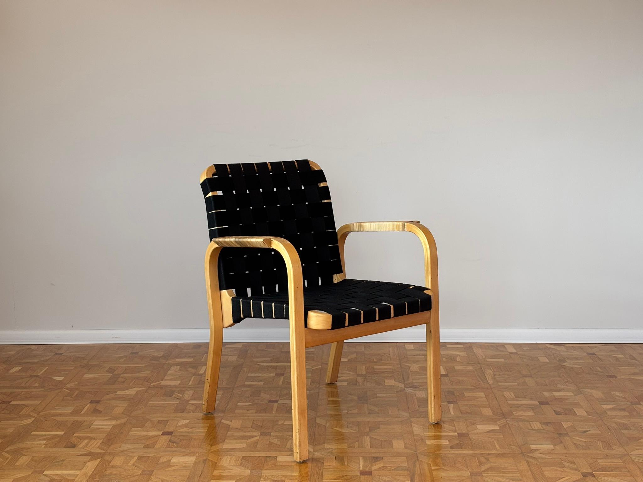 Mid-Century Modern Model 45 Lounge Chairs by Alvar Aalto for Artek, 1970s For Sale