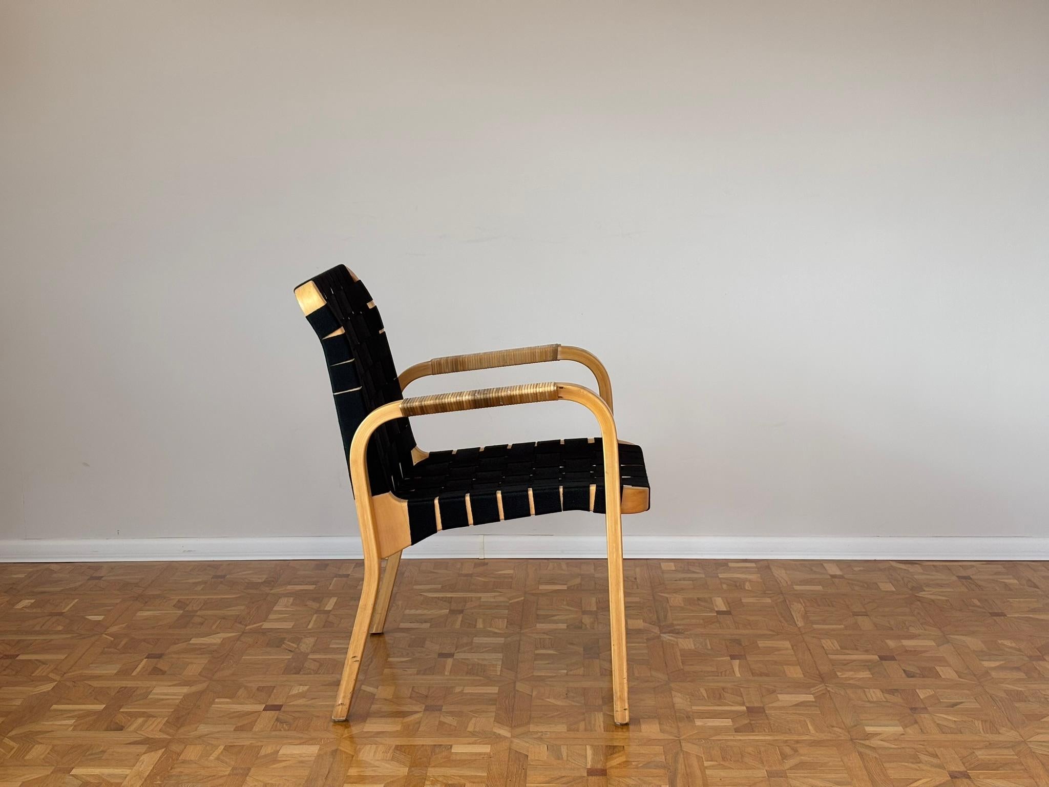 Finnish Model 45 Lounge Chairs by Alvar Aalto for Artek, 1970s For Sale