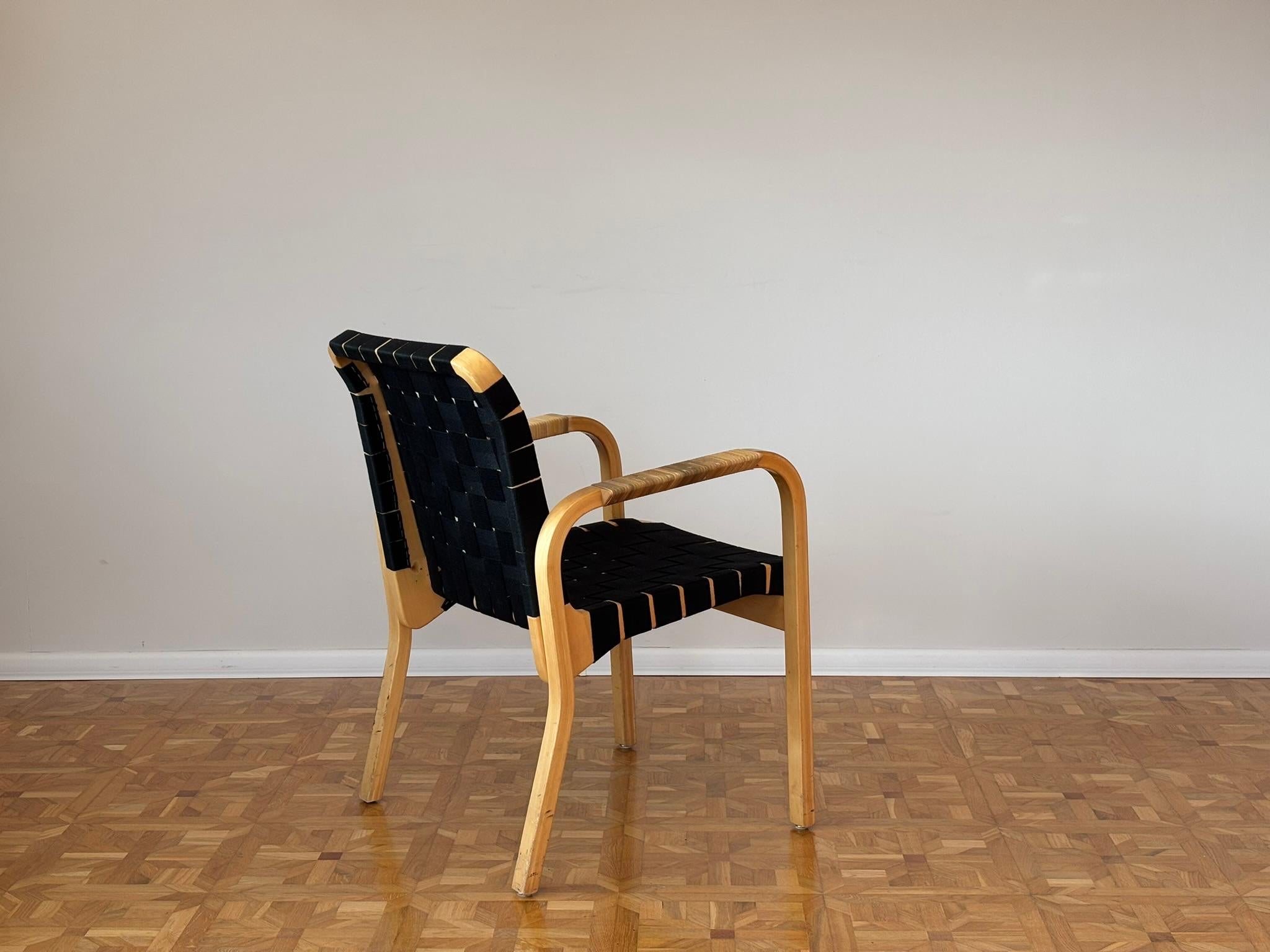 Woodwork Model 45 Lounge Chairs by Alvar Aalto for Artek, 1970s For Sale