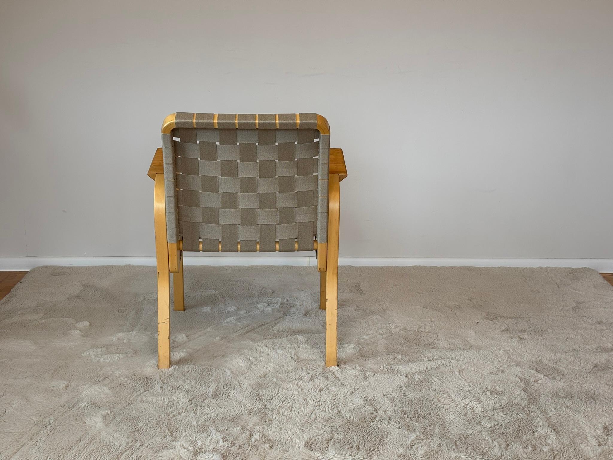 Model 45 Lounge Chairs by Alvar Aalto for Artek, 1970s In Good Condition For Sale In Radomsko, Województwo łódzkie