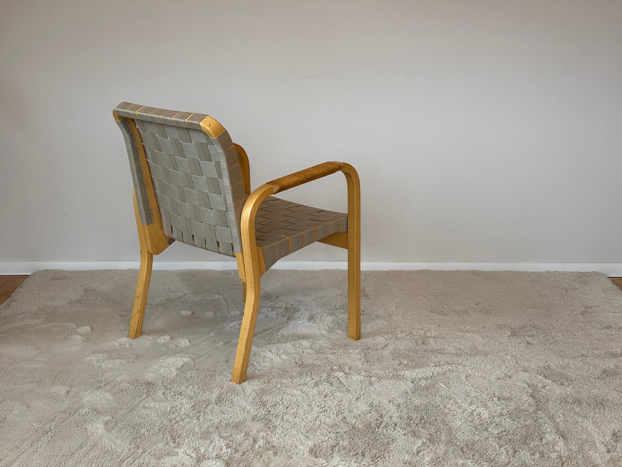 20th Century Model 45 Lounge Chairs by Alvar Aalto for Artek, 1970s For Sale