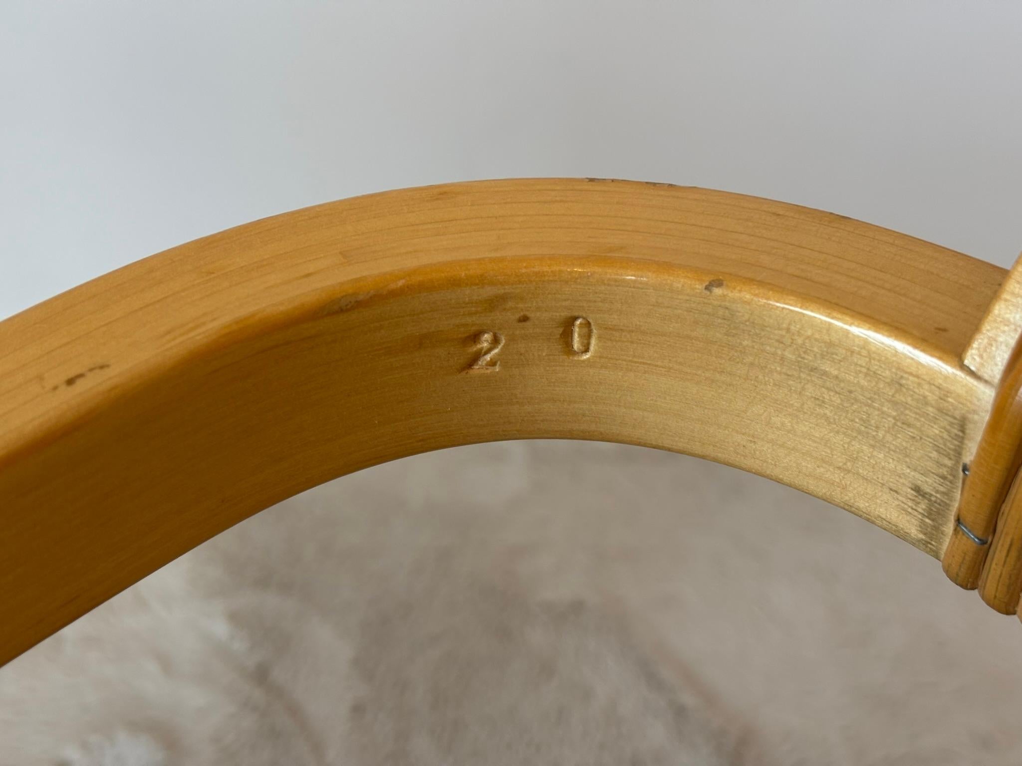 Model 45 Lounge Chairs by Alvar Aalto for Artek, 1970s Set of 2 For Sale 5