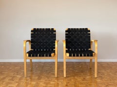 Model 45 Lounge Chairs by Alvar Aalto for Artek, 1970s Set of 2