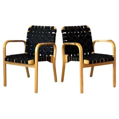 Model 45 Lounge Chairs by Alvar Aalto for Artek, 1970s Set of 2