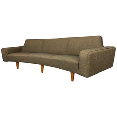 Model 450 Banana Curved Sofa by Illum Wikkelsø for Aarhus Polstrermøbelfabrik